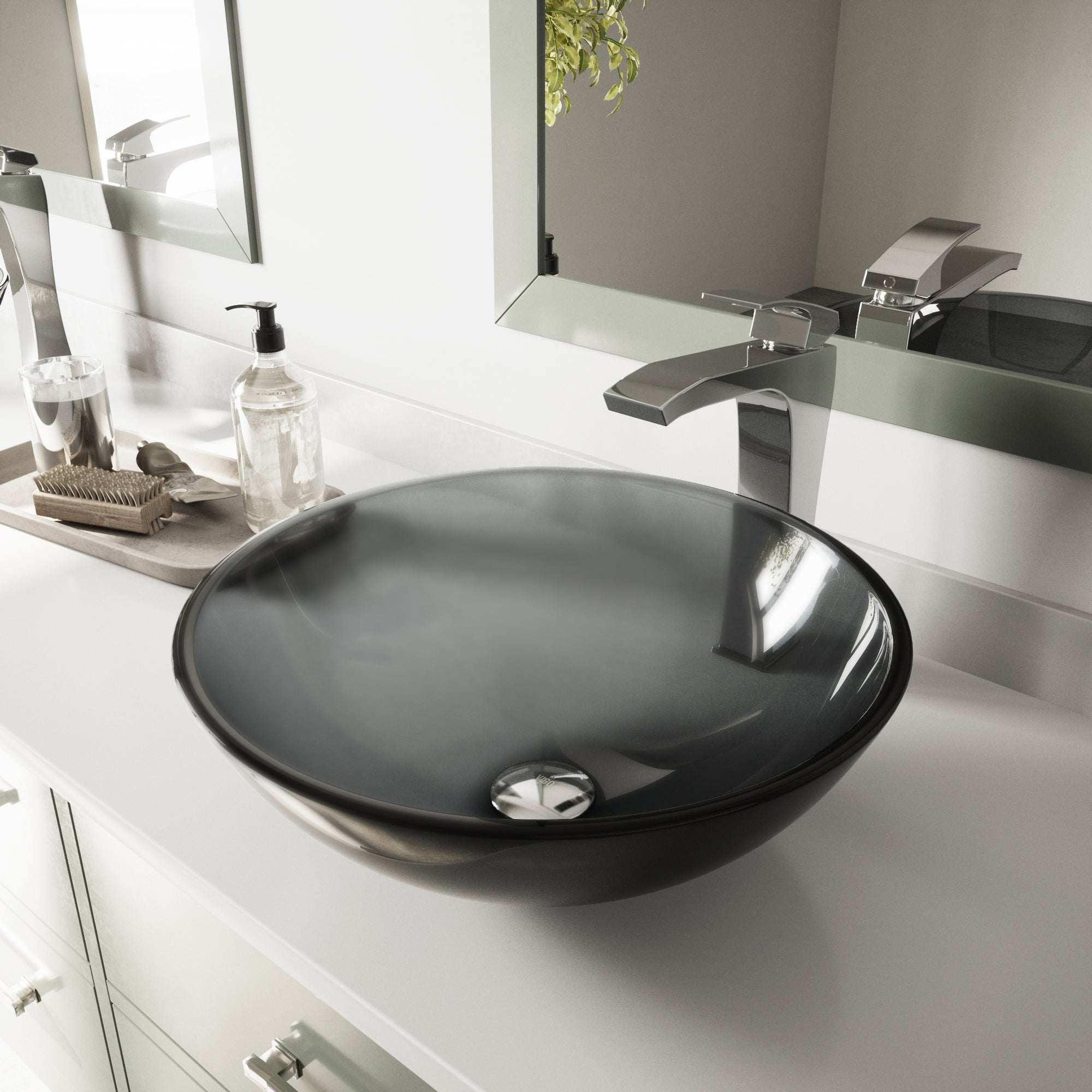 Giovanni Round Glass Vessel Sink - Image 53