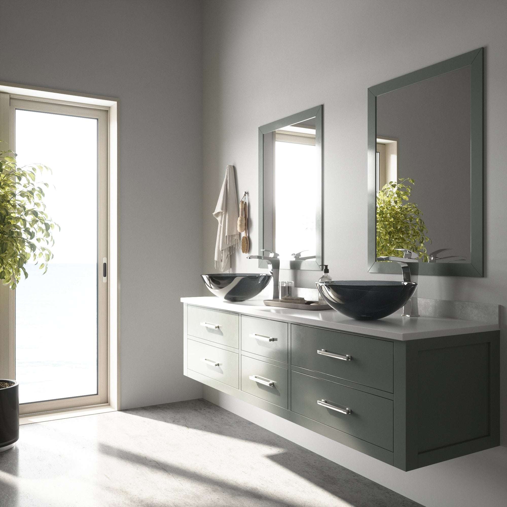 Giovanni Round Glass Vessel Sink - Image 54