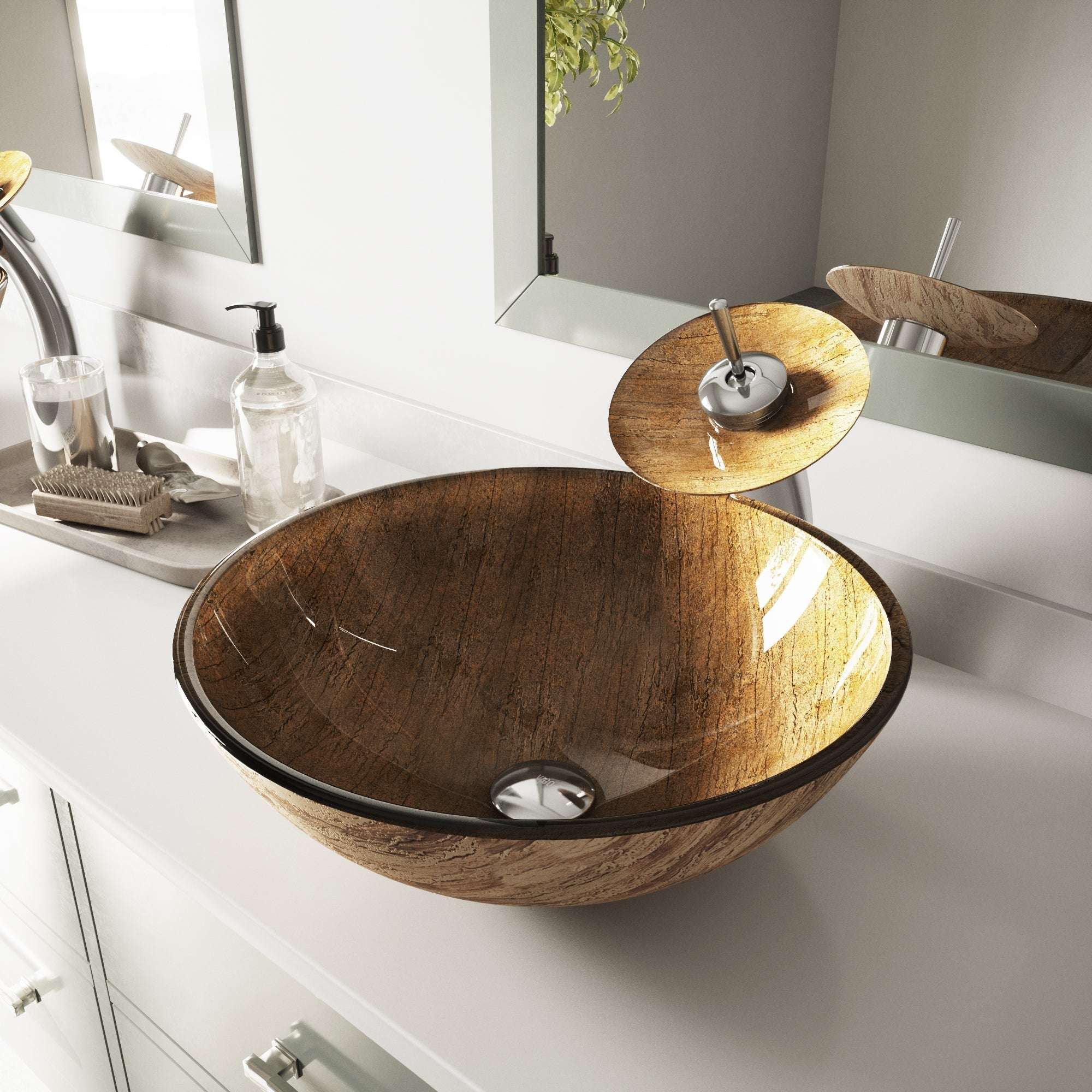 Giovanni Round Glass Vessel Sink - Image 60