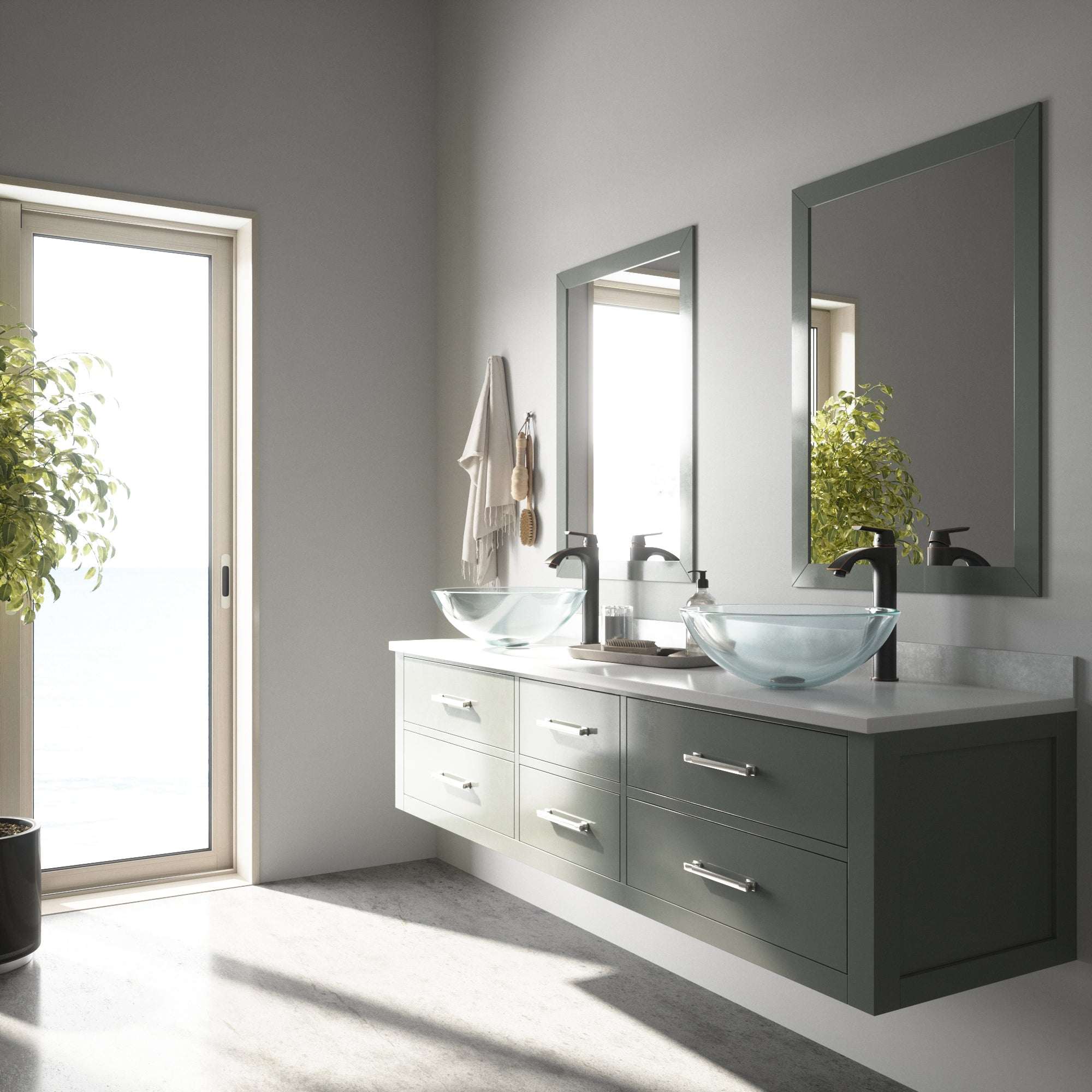 Giovanni Round Glass Vessel Sink - Image 69