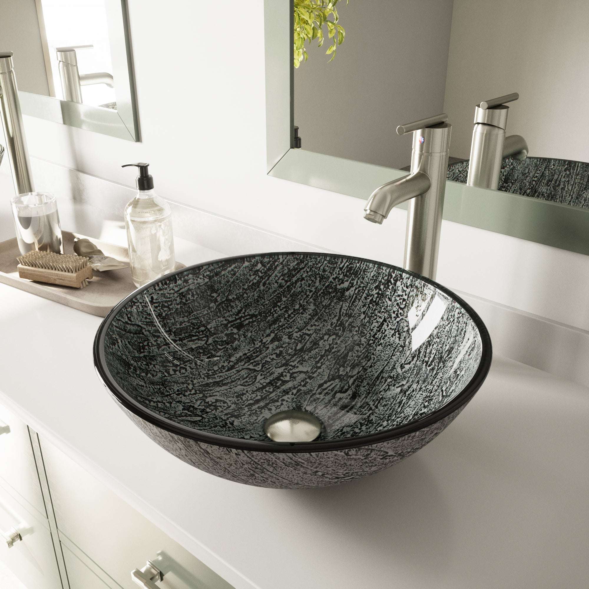 Giovanni Round Glass Vessel Sink - Image 76