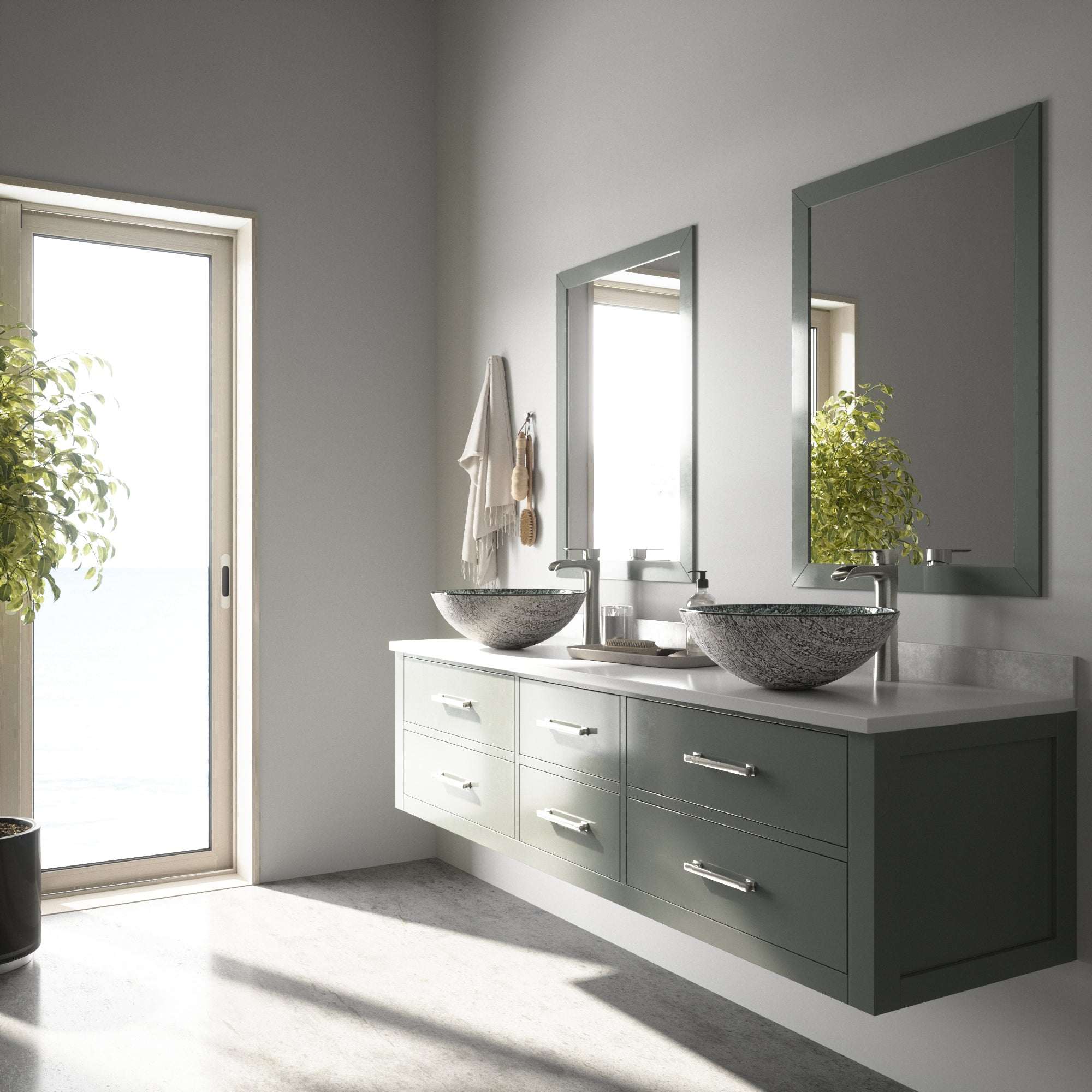Giovanni Round Glass Vessel Sink - Image 77