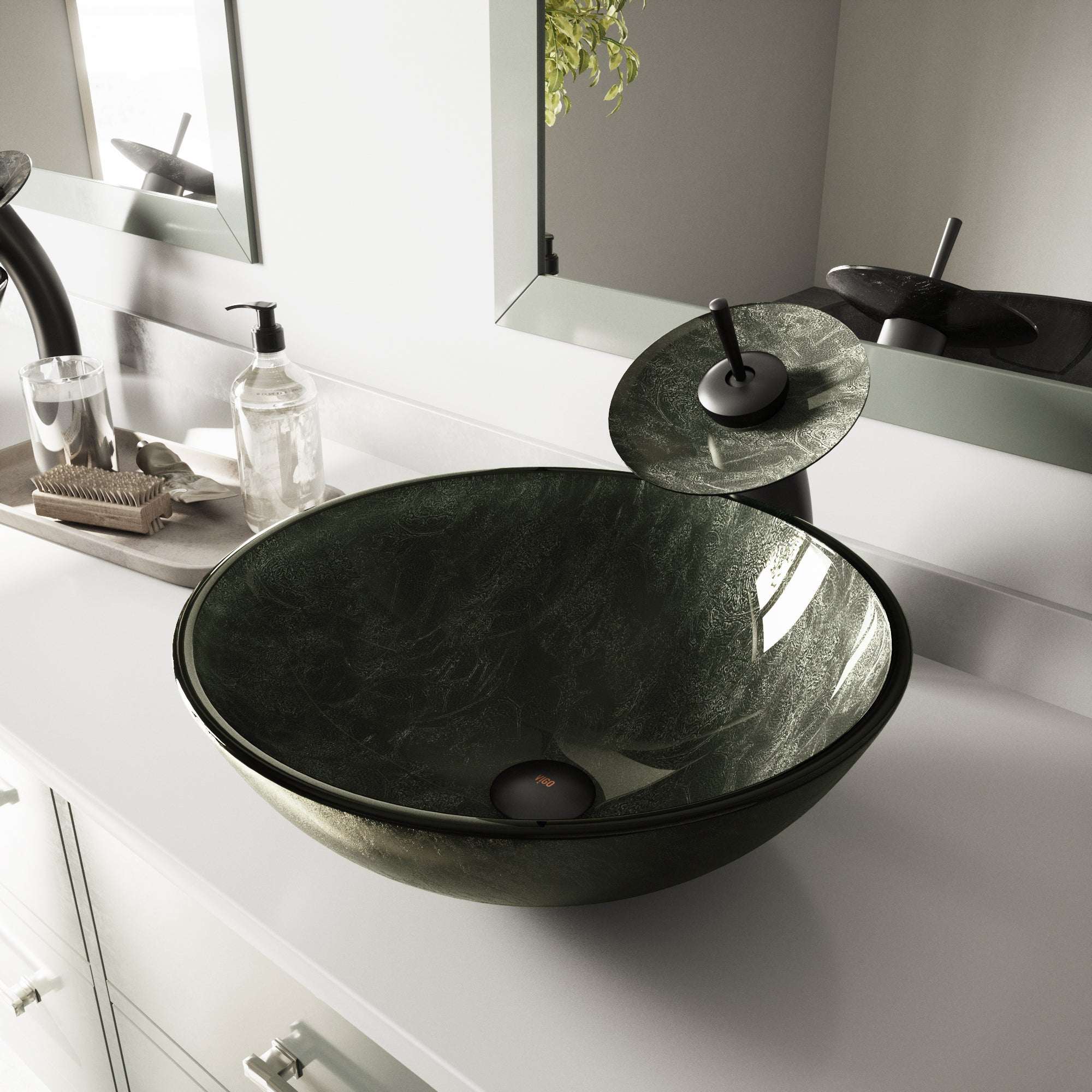 Giovanni Round Glass Vessel Sink - Image 85
