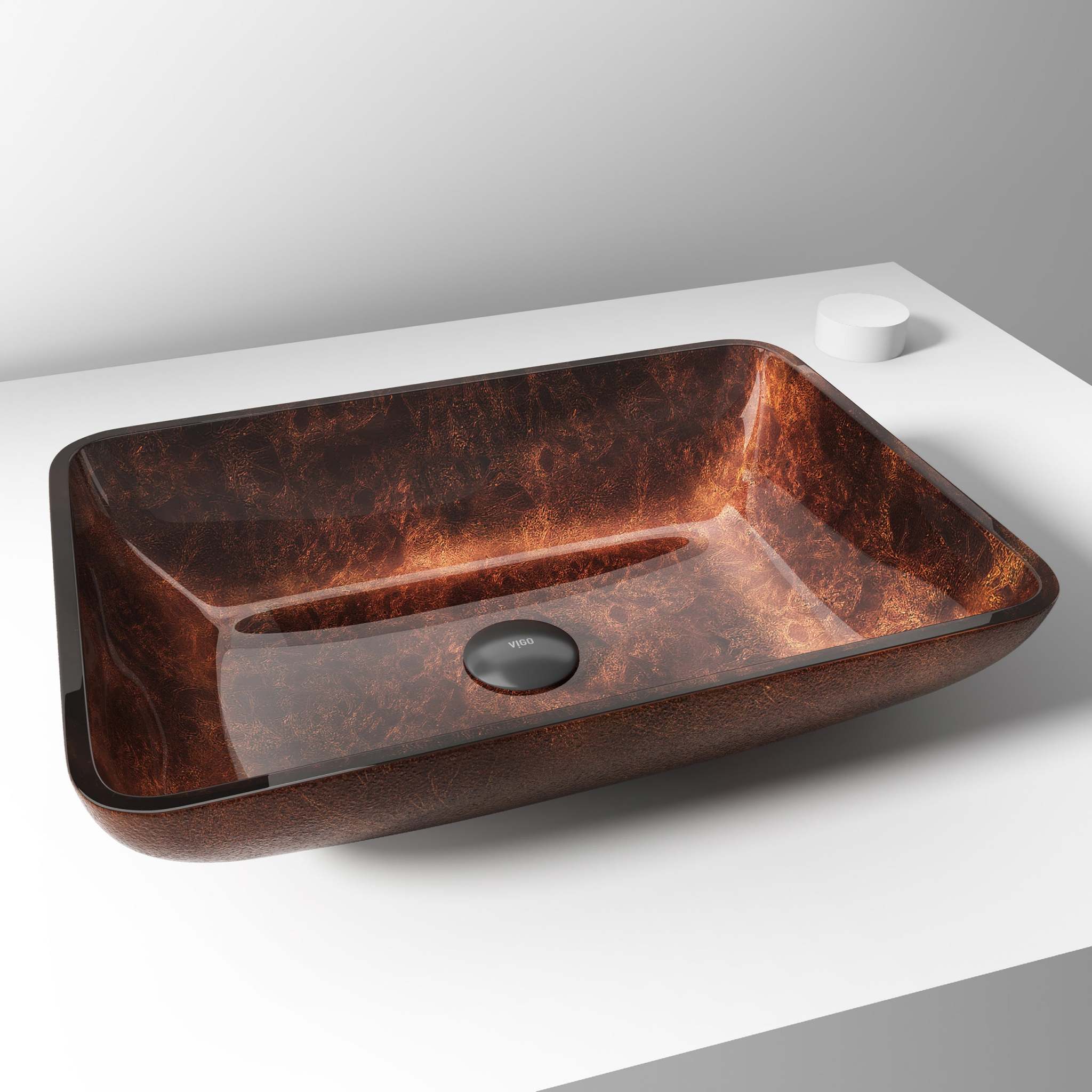 Sottile Rectangular Glass Vessel Sink - Image 102