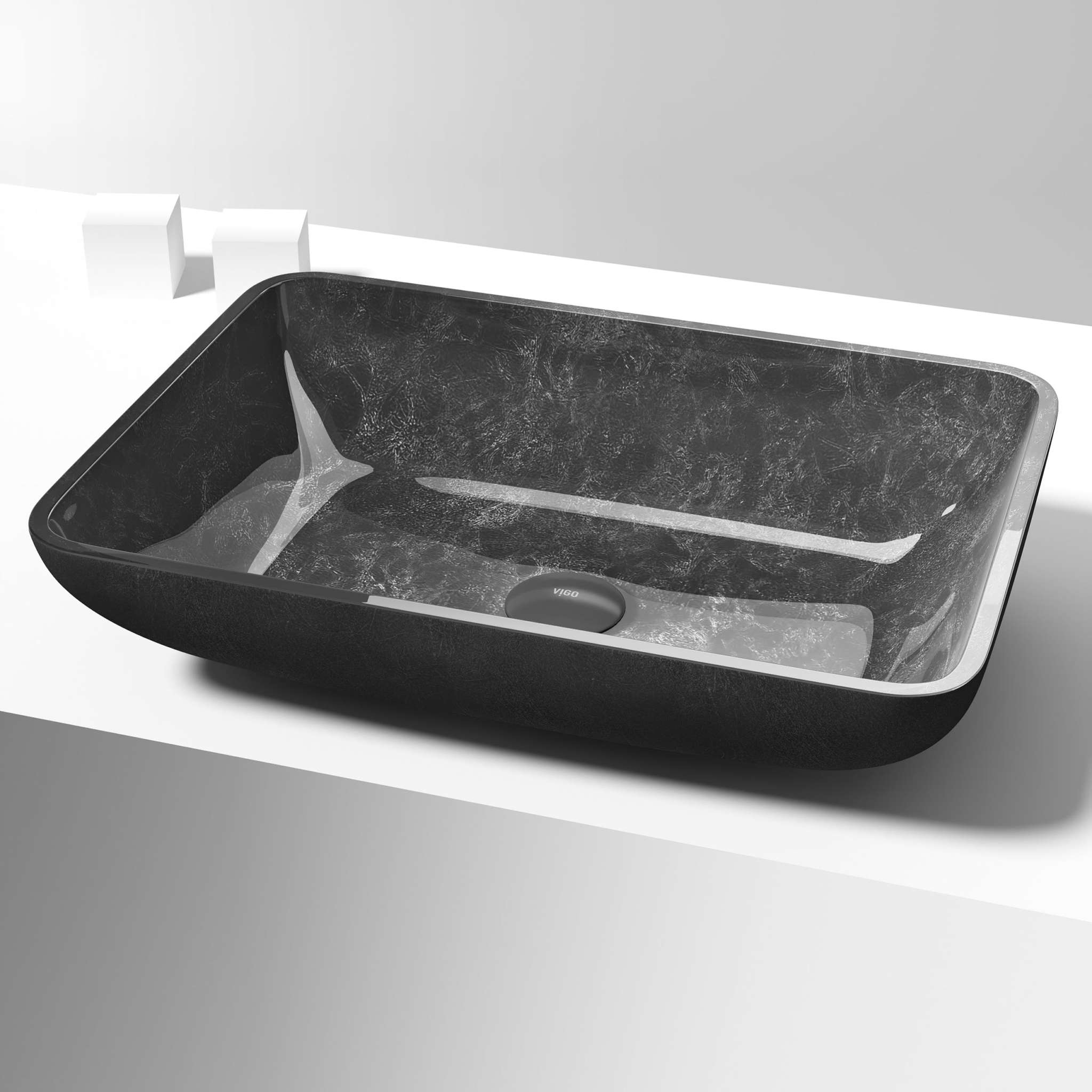 Sottile Rectangular Glass Vessel Sink - Image 103