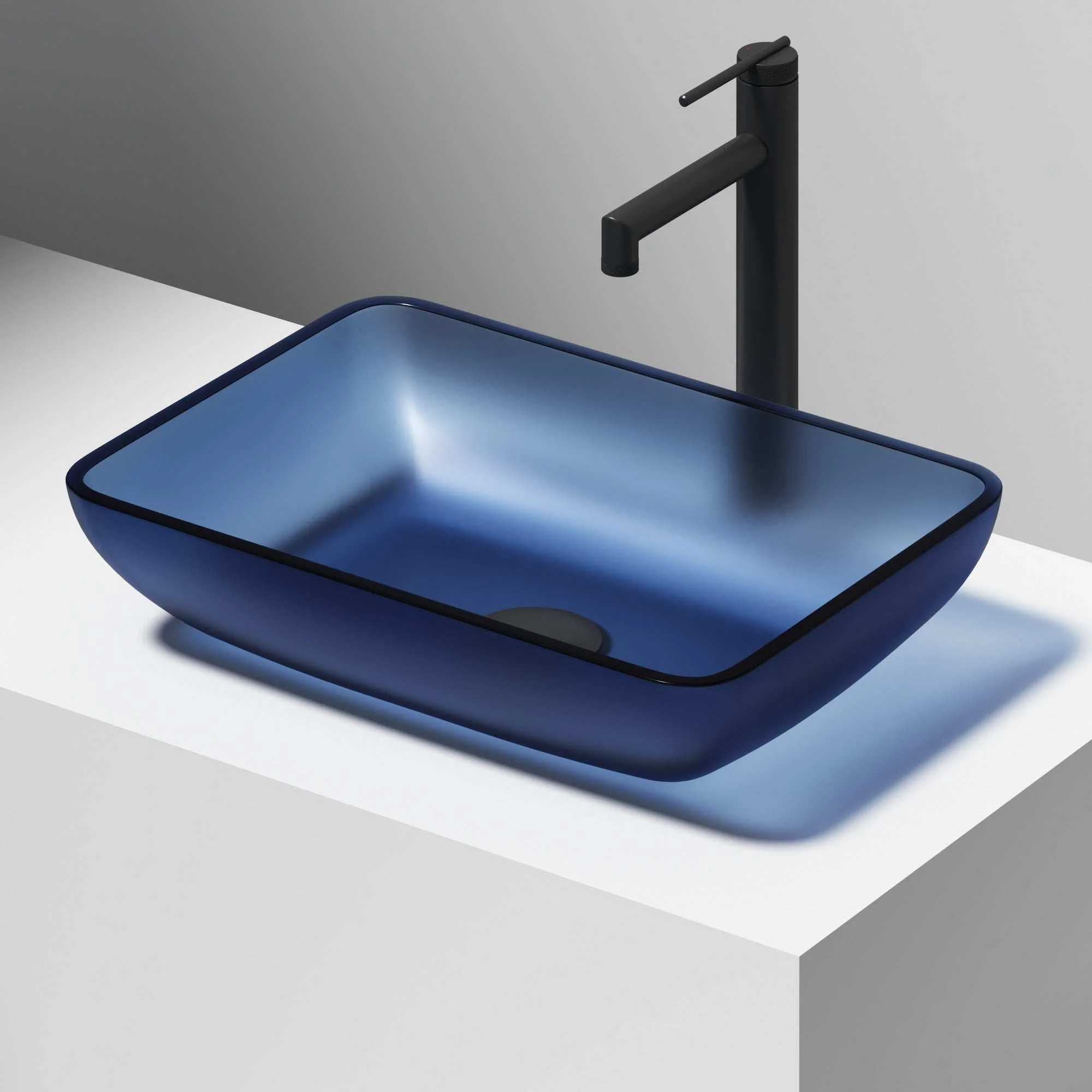 Sottile Rectangular Glass Vessel Sink - Image 106