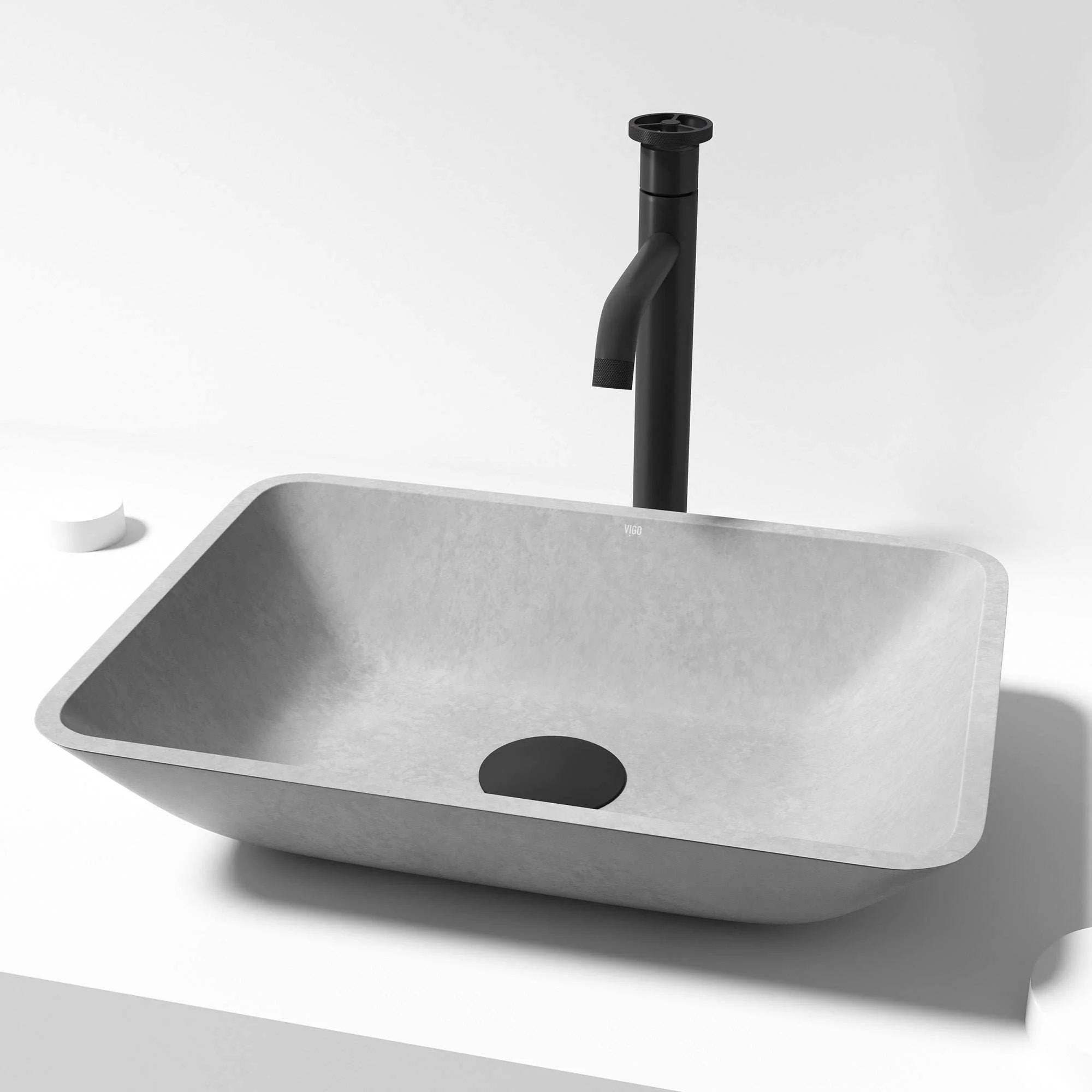Sottile Rectangular Glass Vessel Sink - Image 108