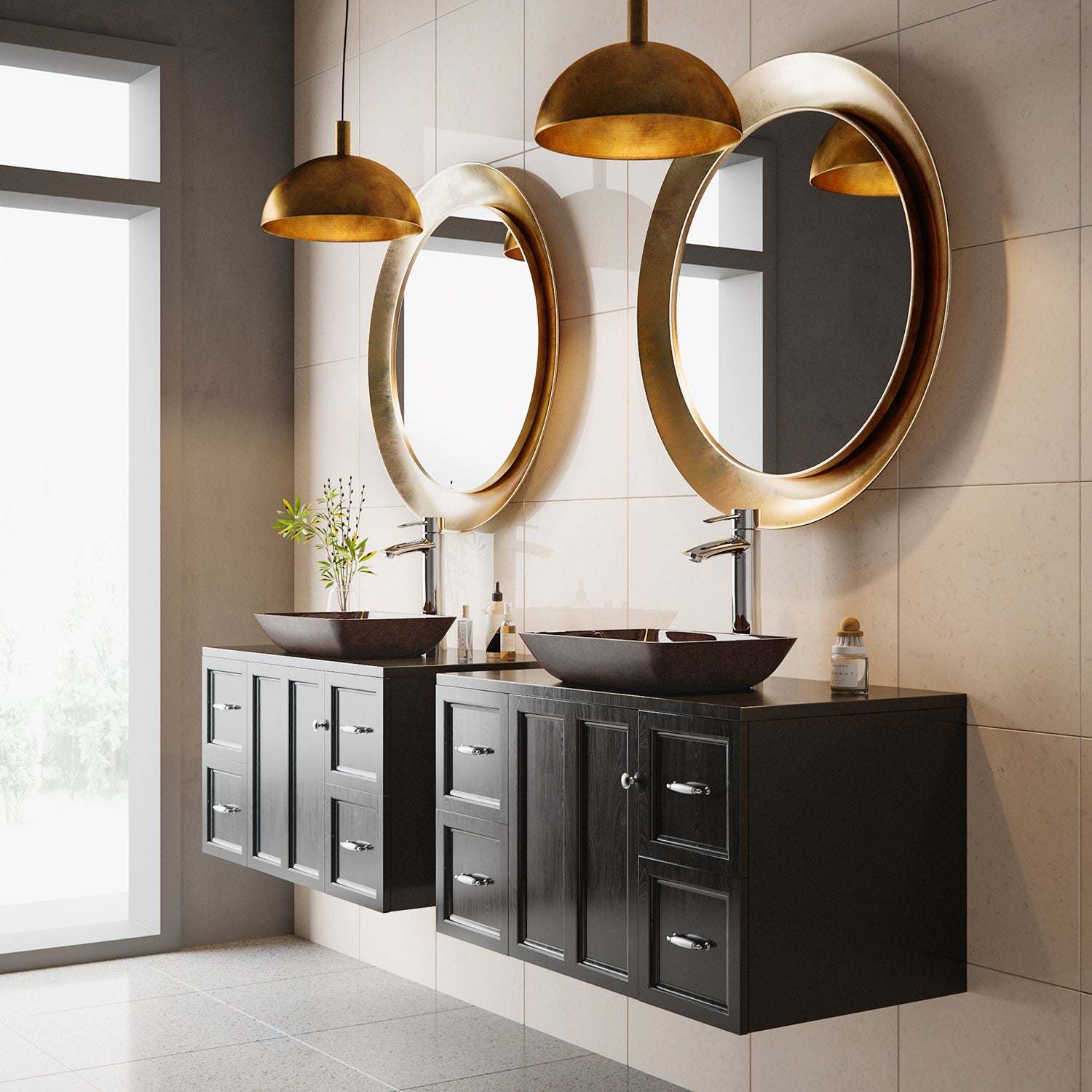 Sottile Rectangular Glass Vessel Sink - Image 11