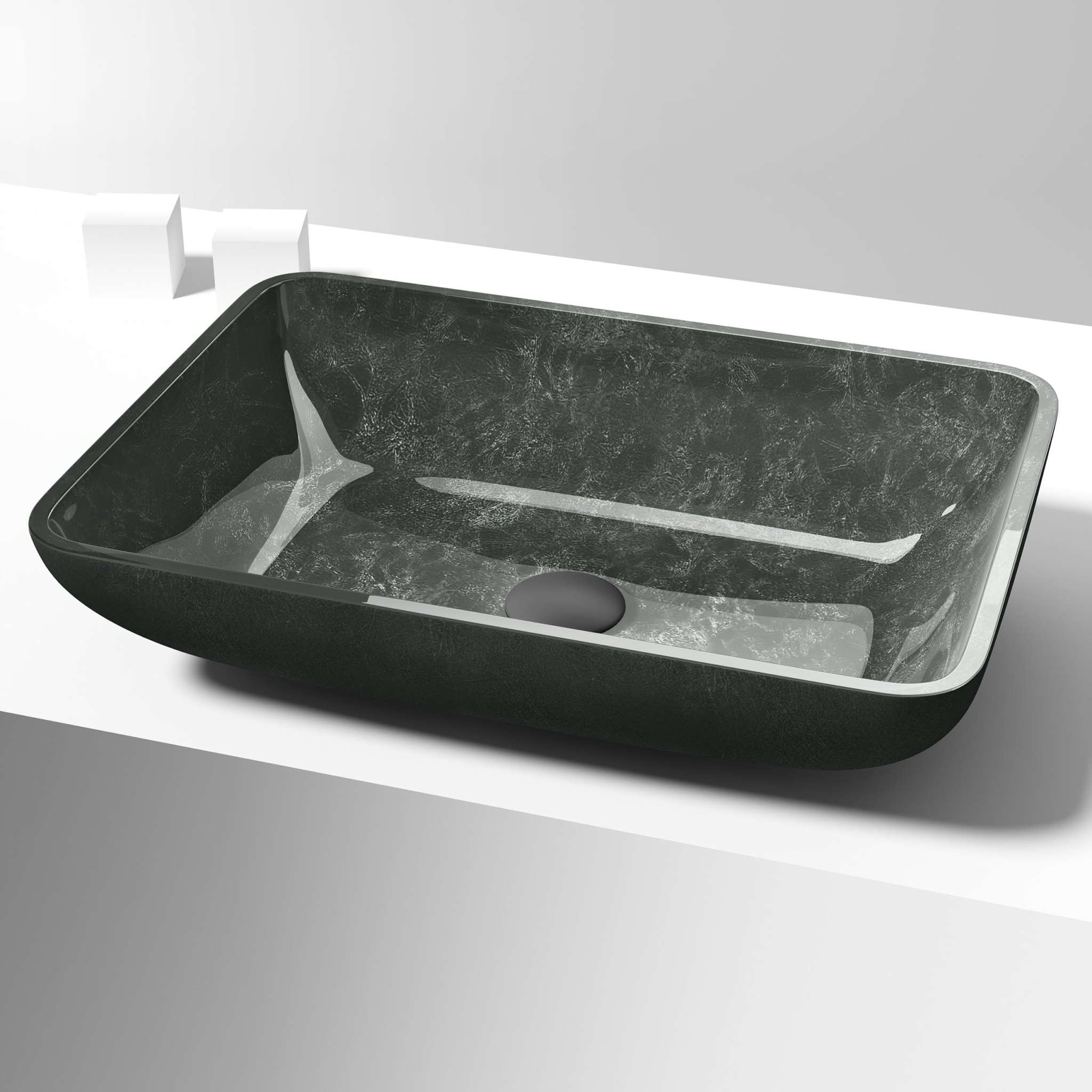 Sottile Rectangular Glass Vessel Sink - Image 111