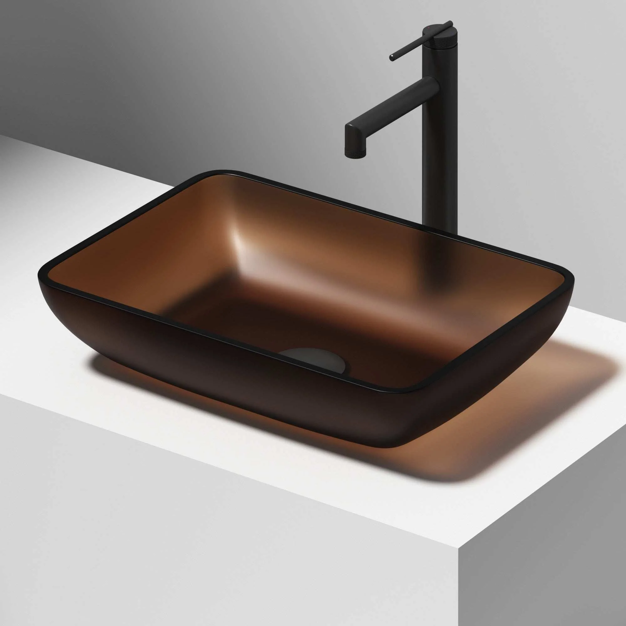 Sottile Rectangular Glass Vessel Sink - Image 113