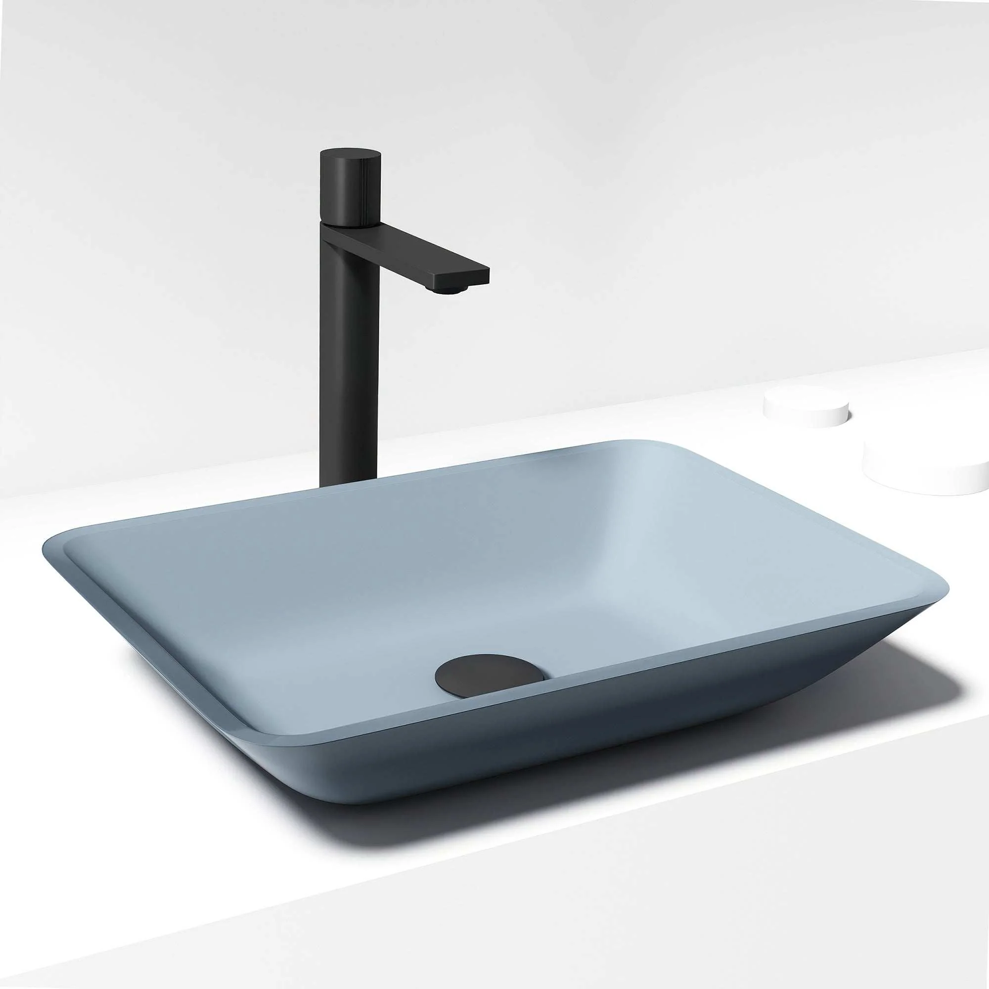 Sottile Rectangular Glass Vessel Sink - Image 116