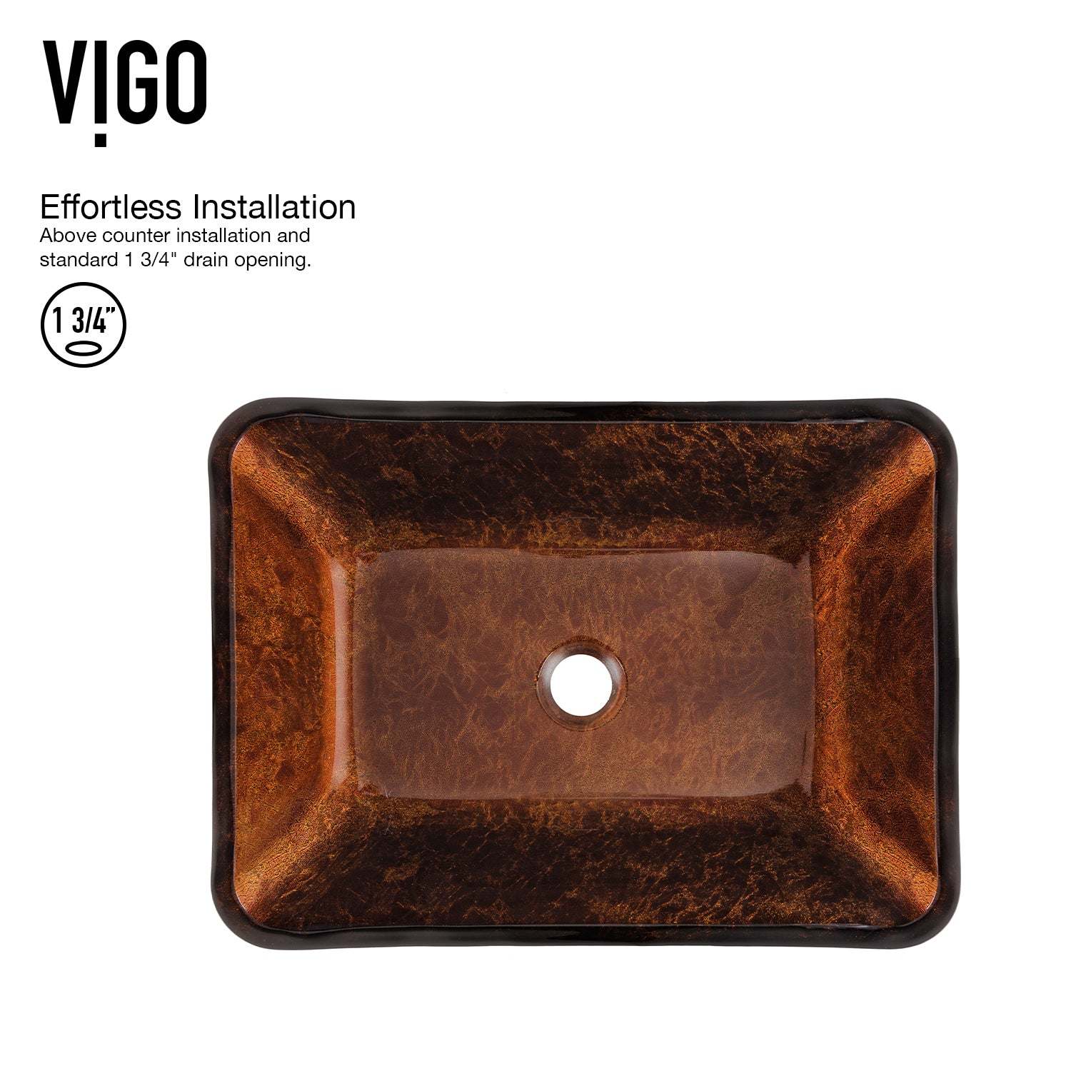 Sottile Rectangular Glass Vessel Sink - Image 12