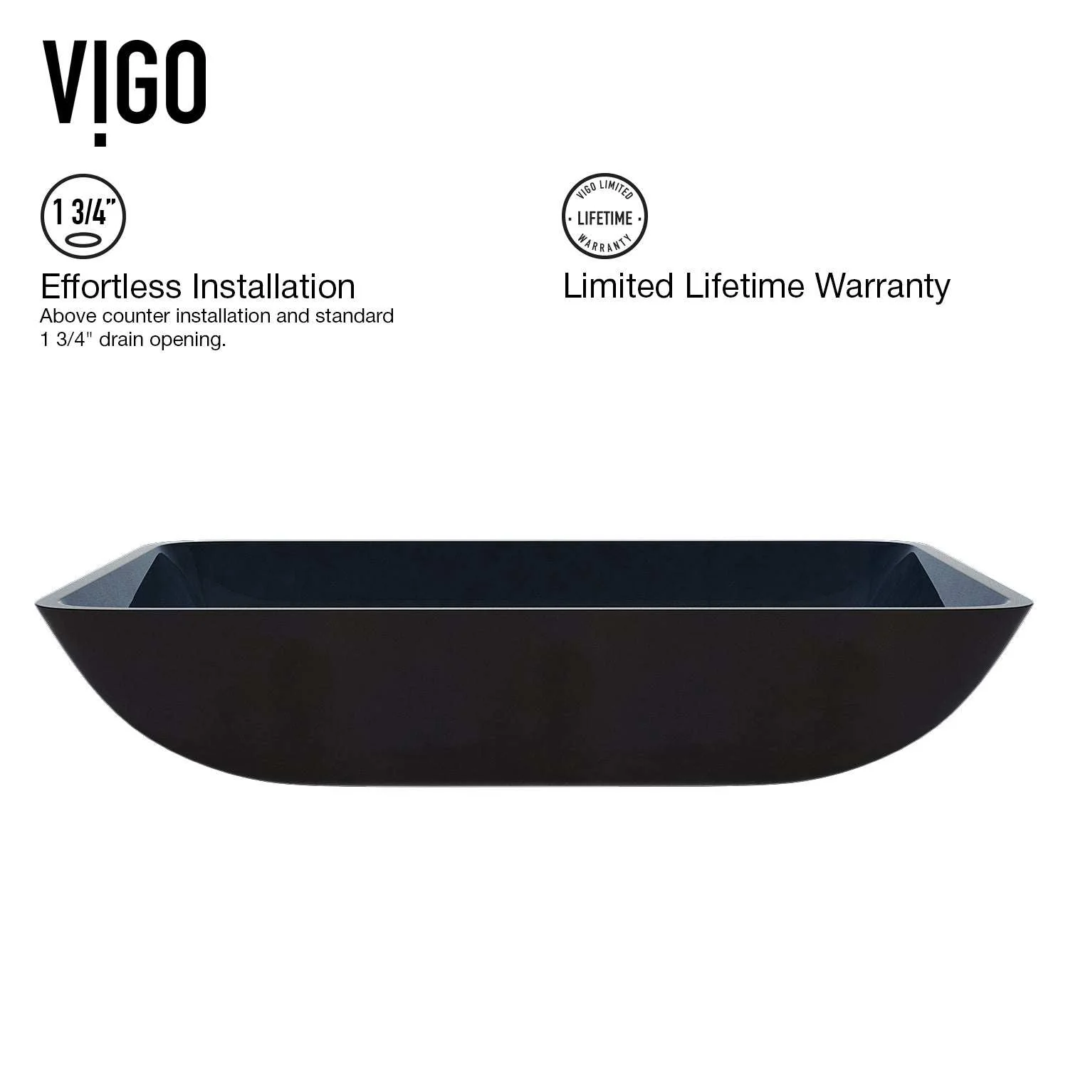 Sottile Rectangular Glass Vessel Sink - Image 27