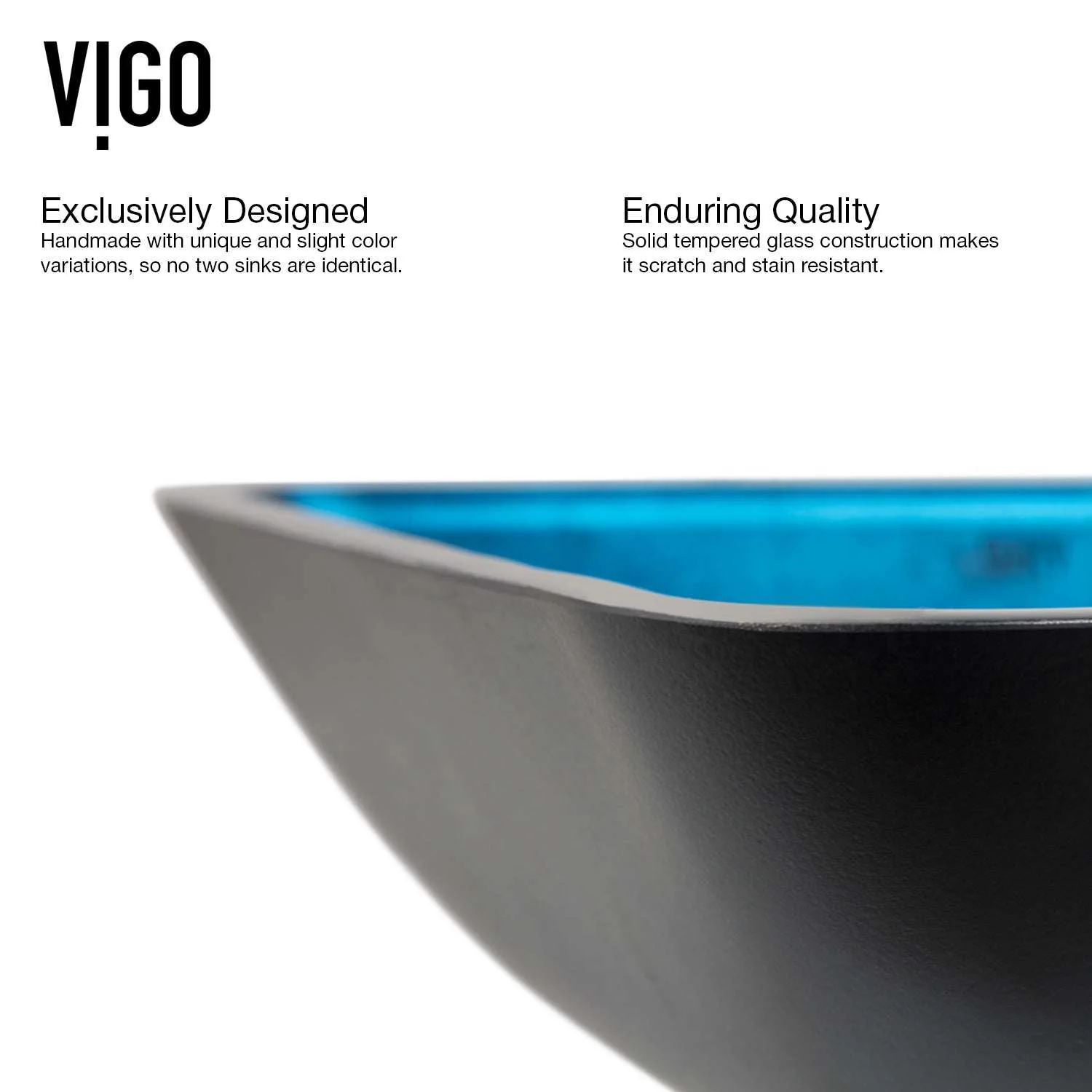 Sottile Rectangular Glass Vessel Sink - Image 29