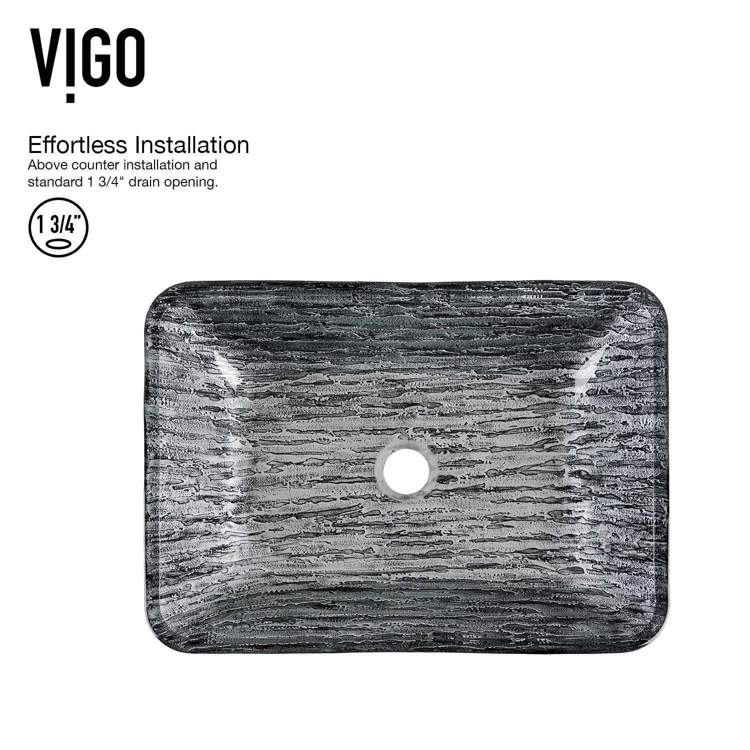 Sottile Rectangular Glass Vessel Sink - Image 5