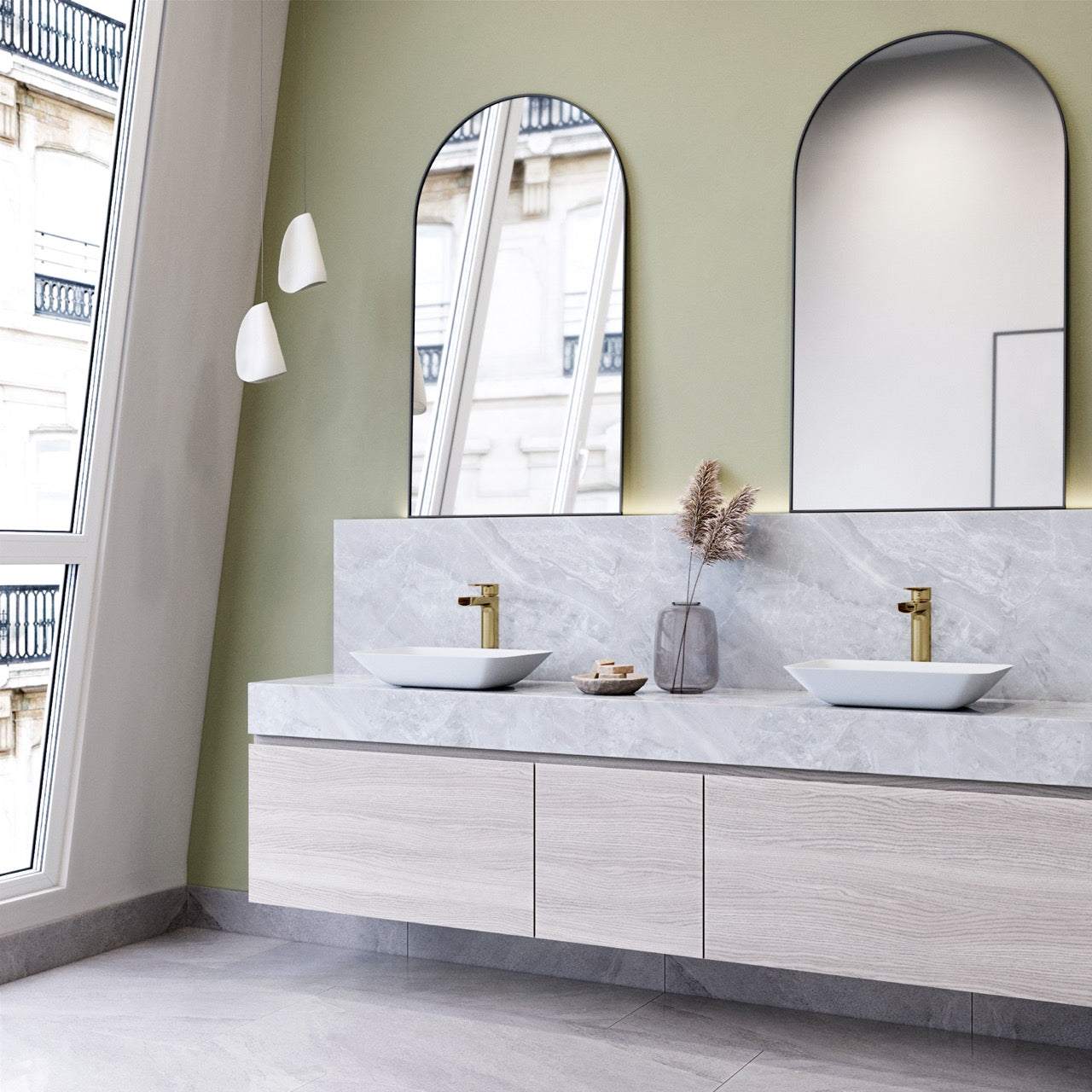 Sottile Rectangular Glass Vessel Sink - Image 60