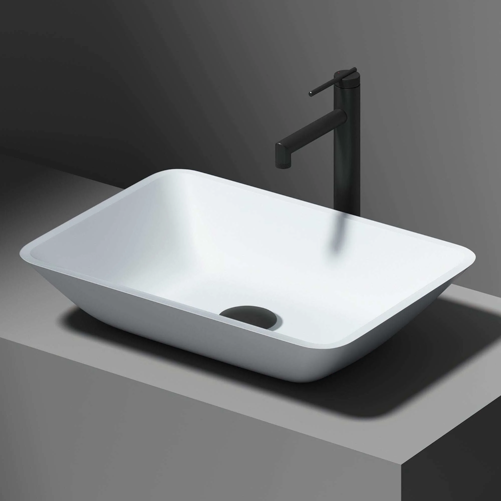 Sottile Rectangular Glass Vessel Sink - Image 67