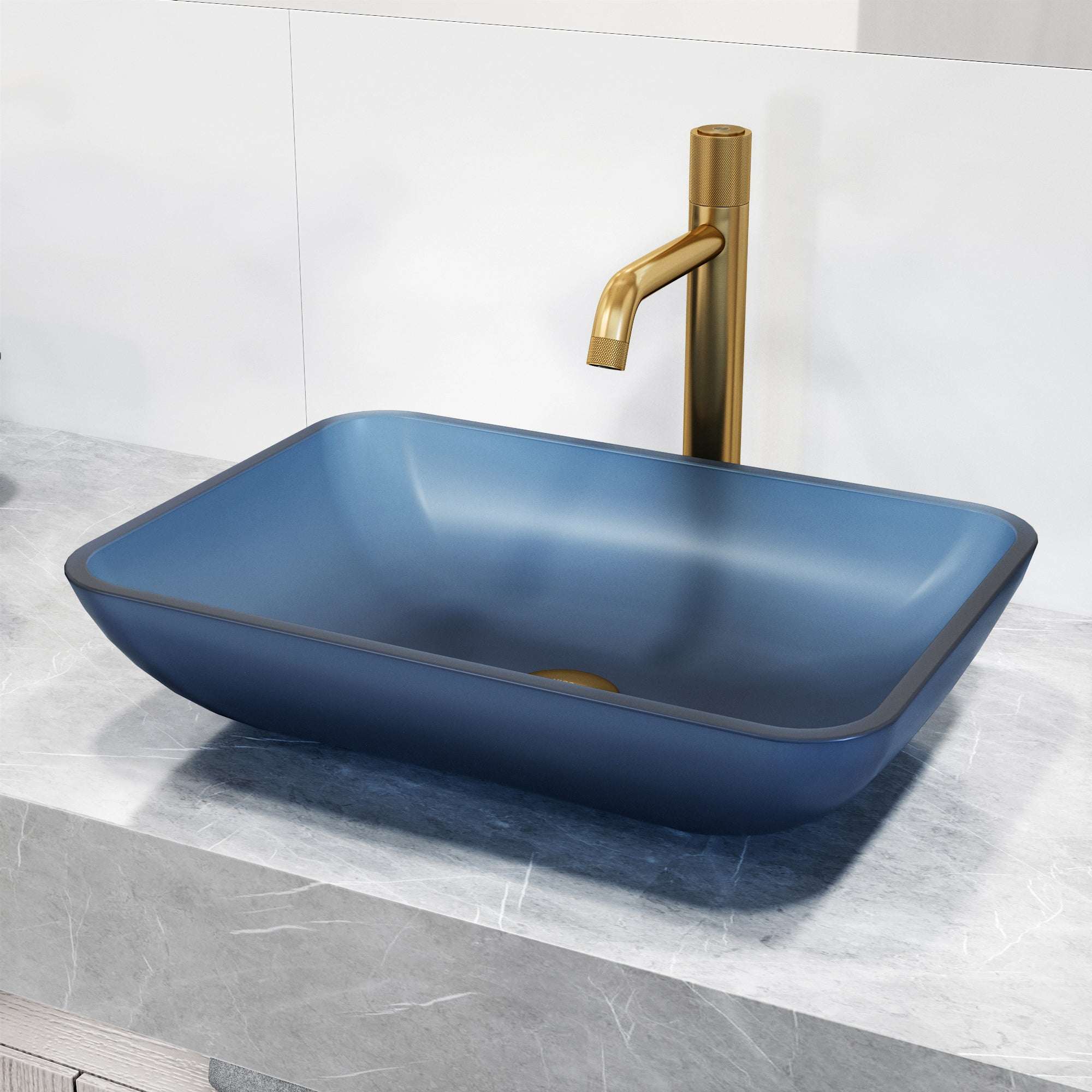 Sottile Rectangular Glass Vessel Sink - Image 69