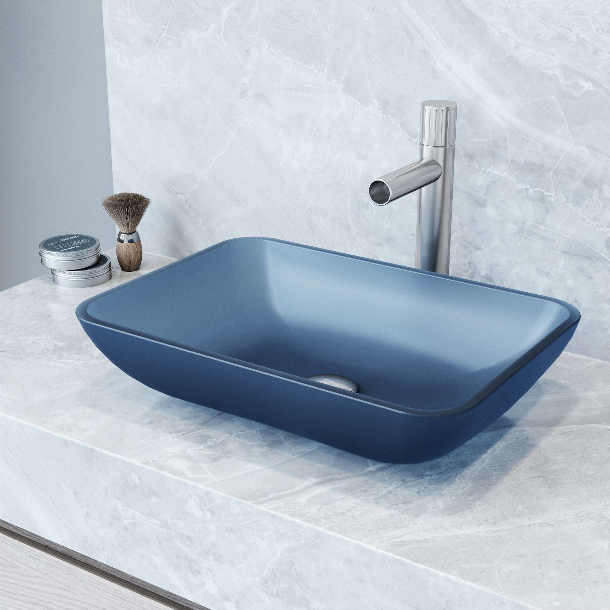 Sottile Rectangular Glass Vessel Sink - Image 77