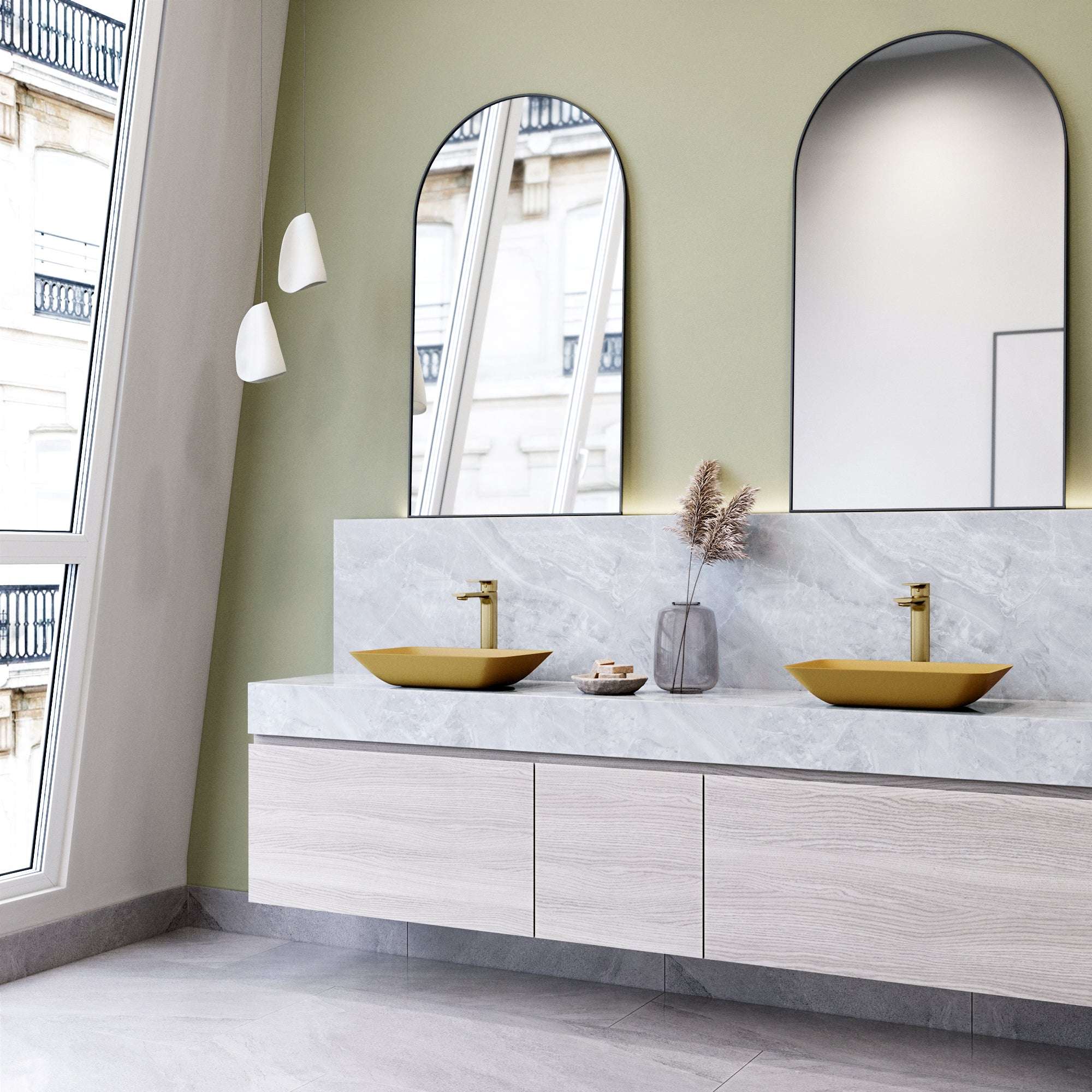 Sottile Rectangular Glass Vessel Sink - Image 81