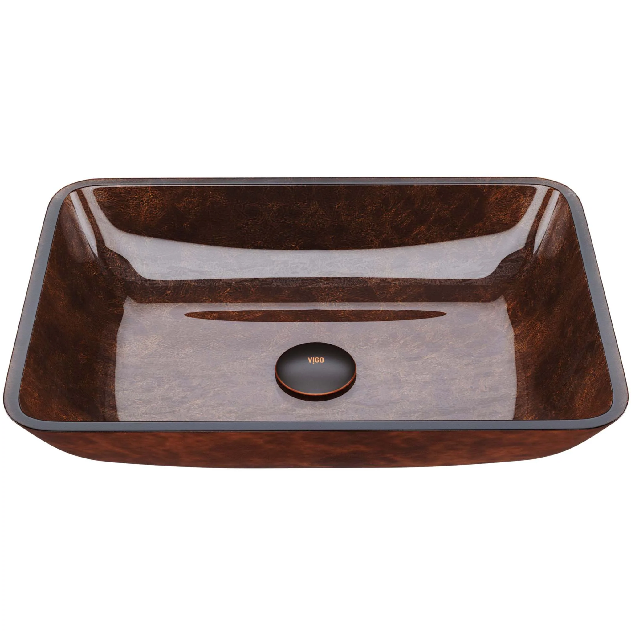 Sottile Rectangular Glass Vessel Sink - Image 9