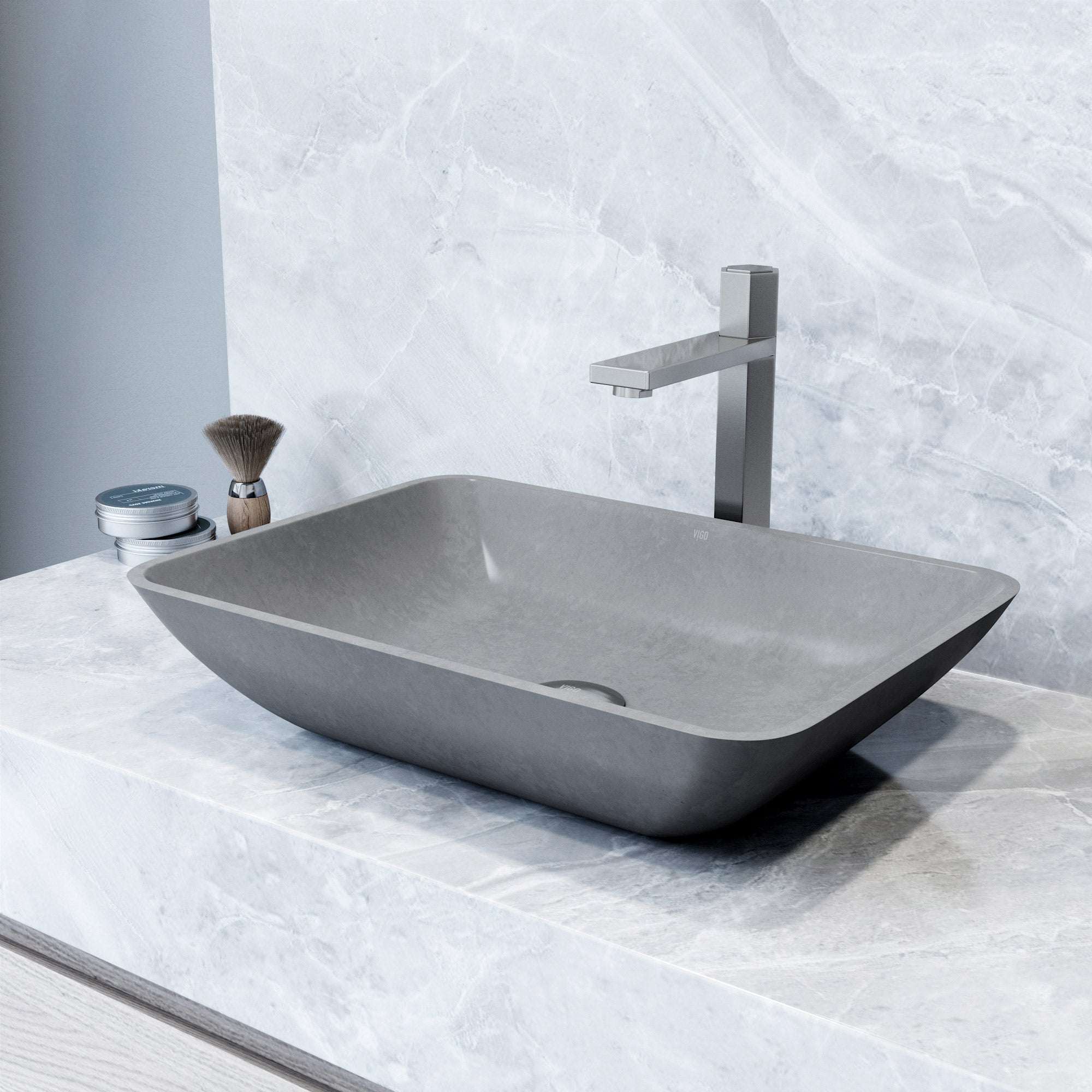 Sottile Rectangular Glass Vessel Sink - Image 90