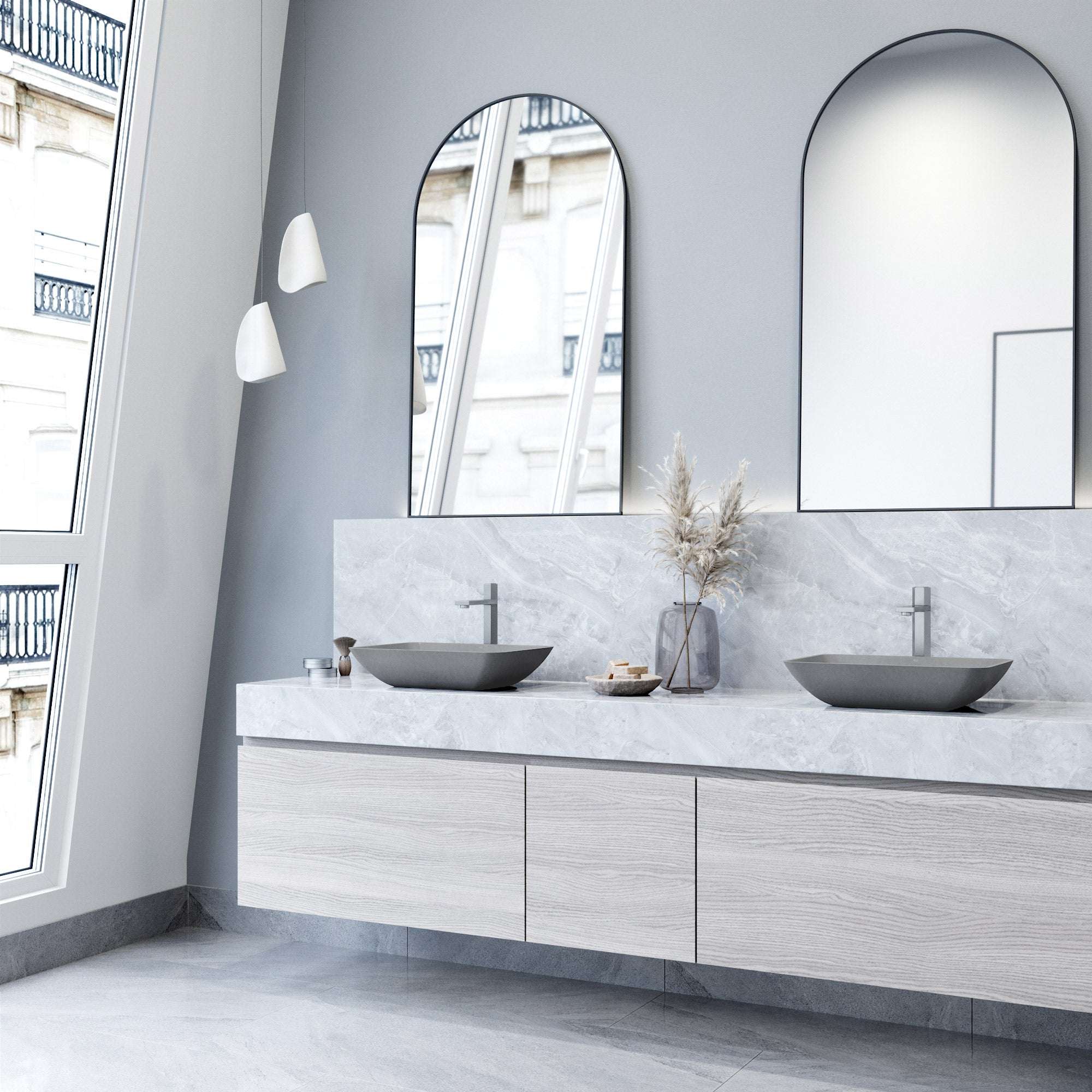 Sottile Rectangular Glass Vessel Sink - Image 91
