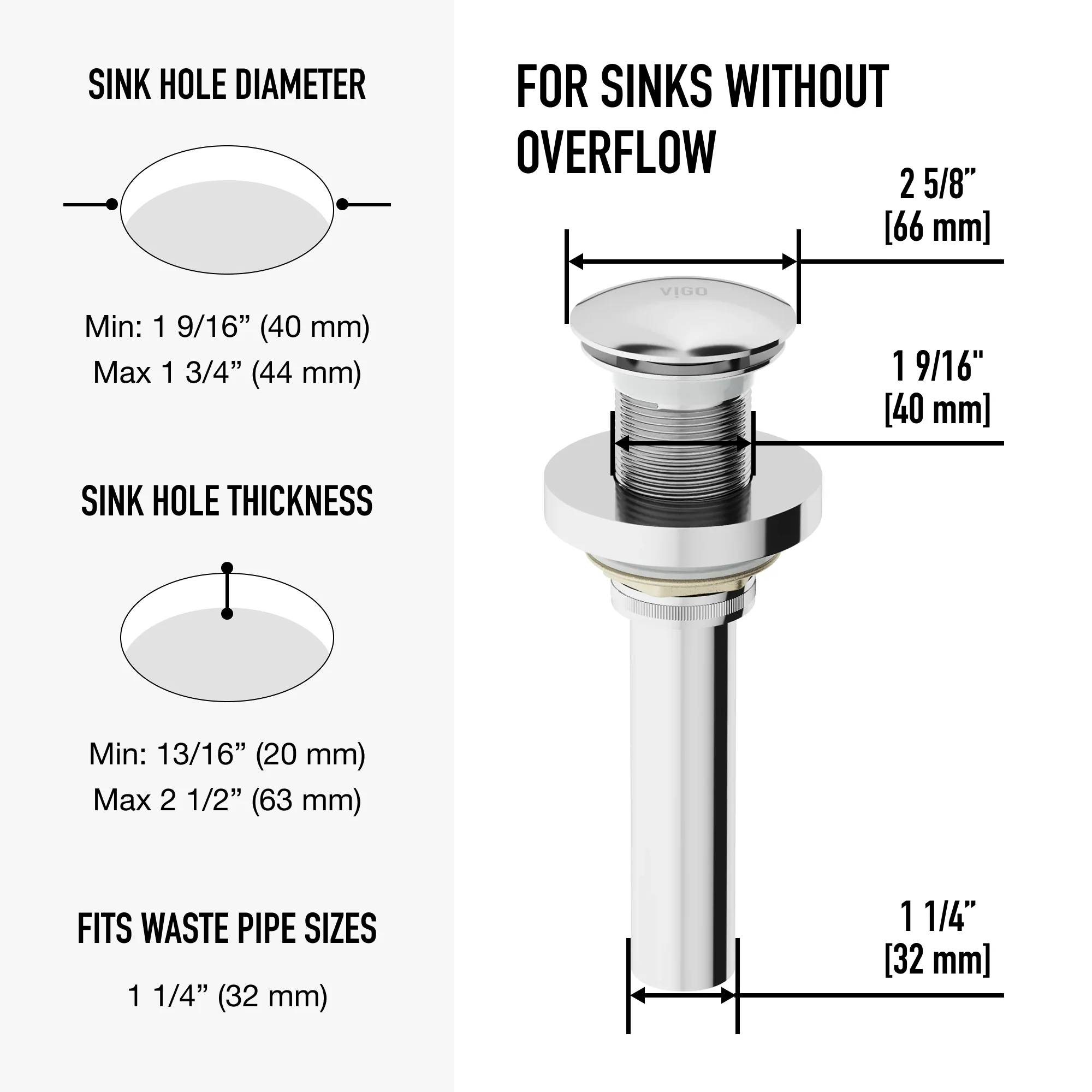Elan  Bathroom Sink Pop Up Drain Stopper - Image 40