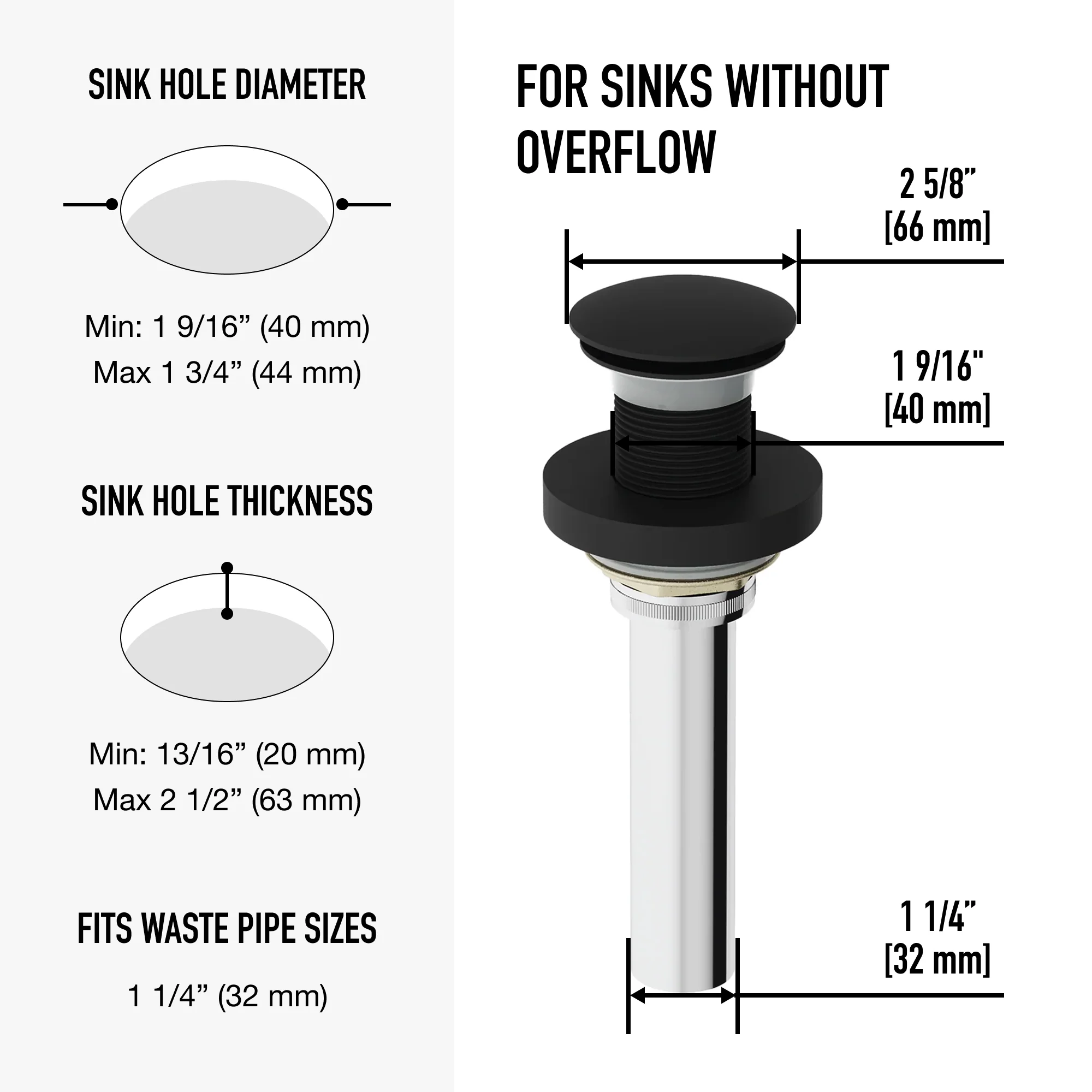 Elan  Bathroom Sink Pop Up Drain Stopper - Image 52
