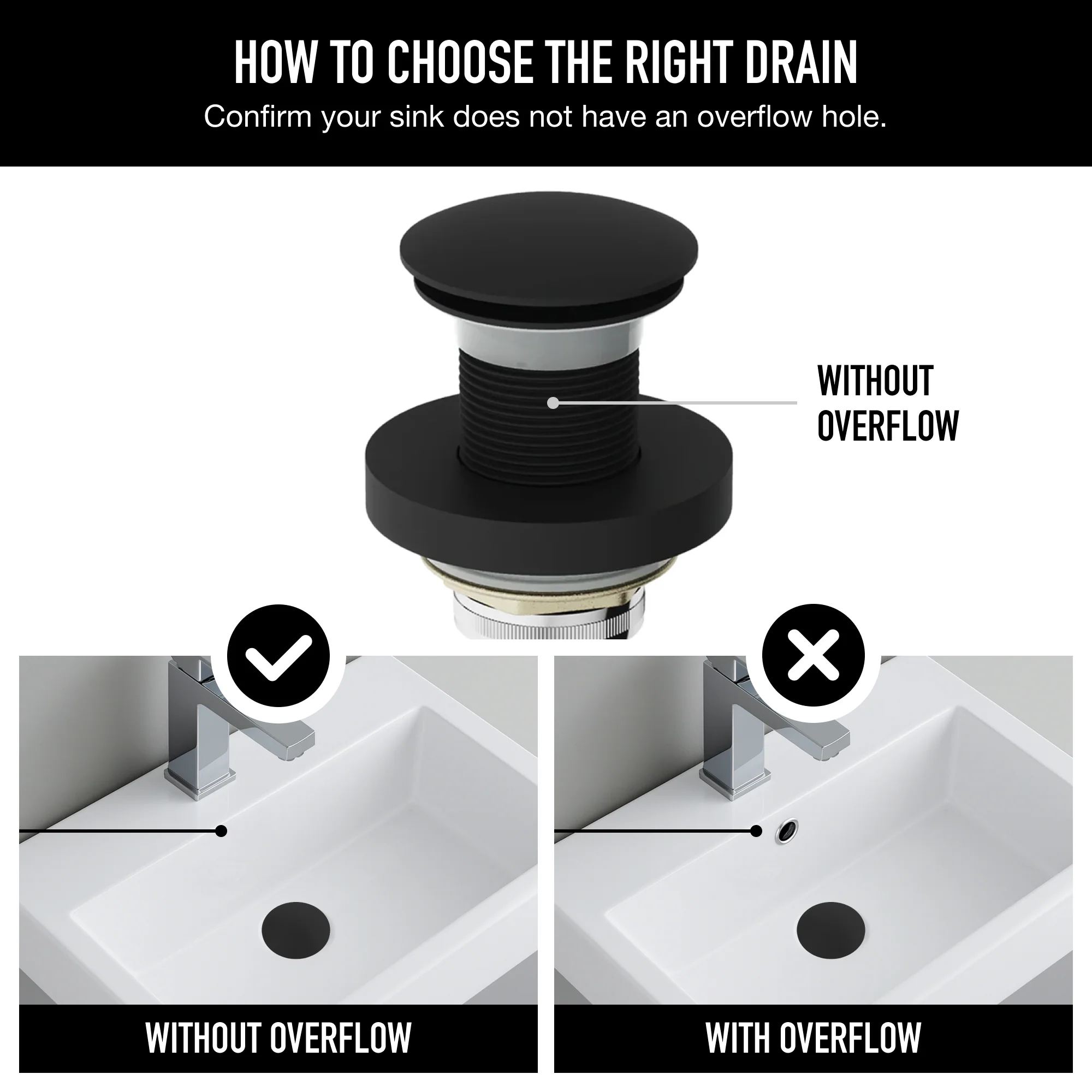 Elan  Bathroom Sink Pop Up Drain Stopper - Image 53