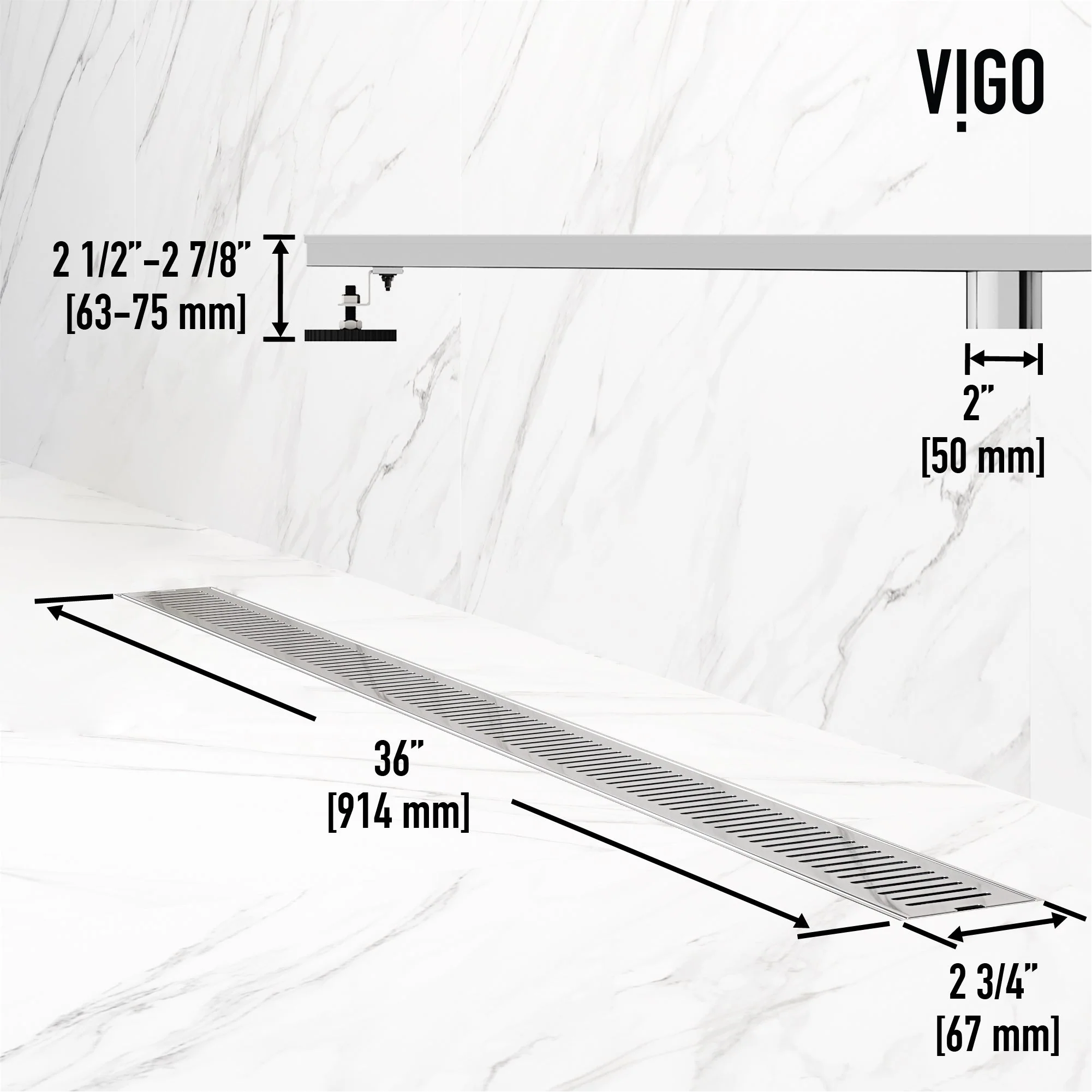 Elan 36 in. Linear Shower Drain - Image 16