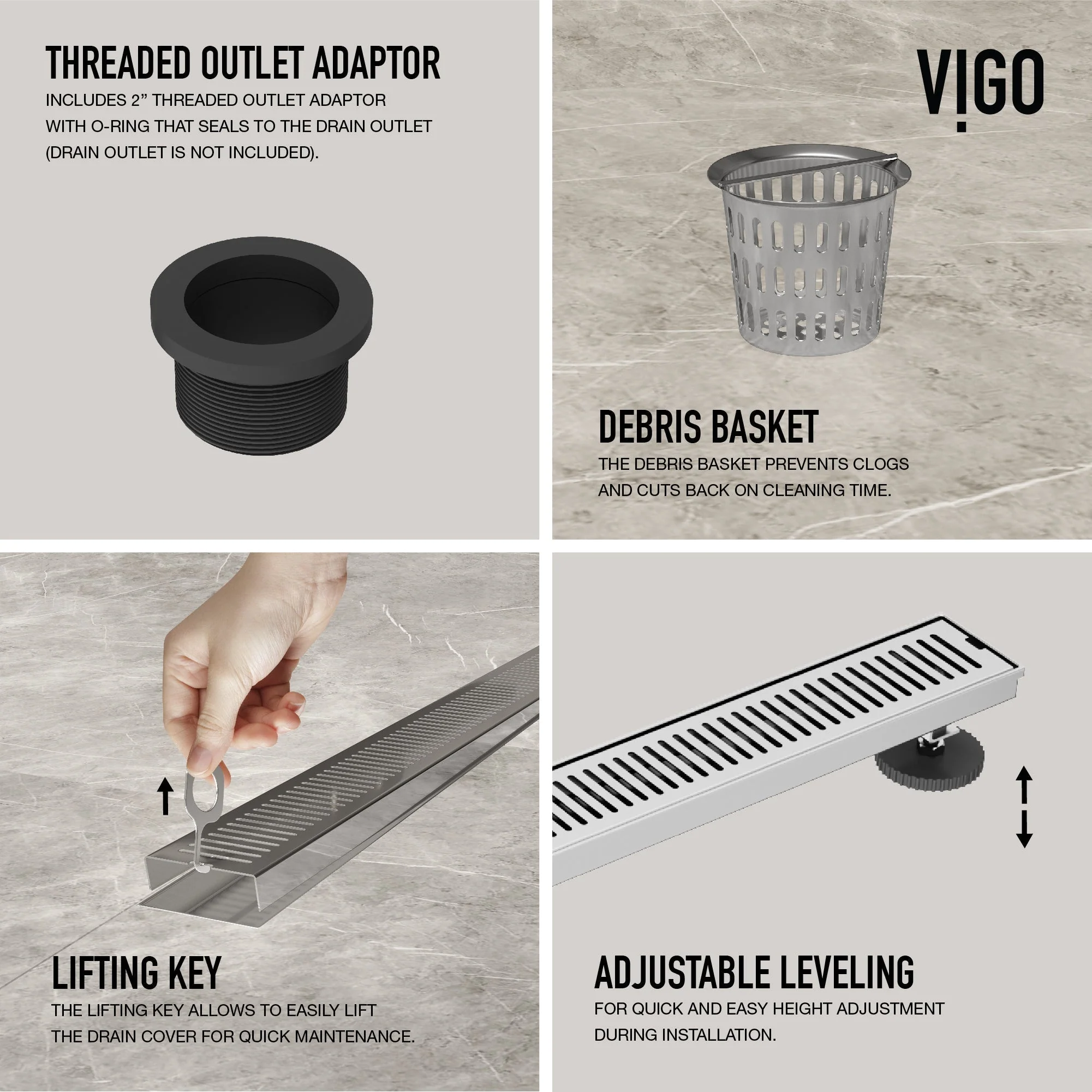 Elan 36 in. Linear Shower Drain - Image 17