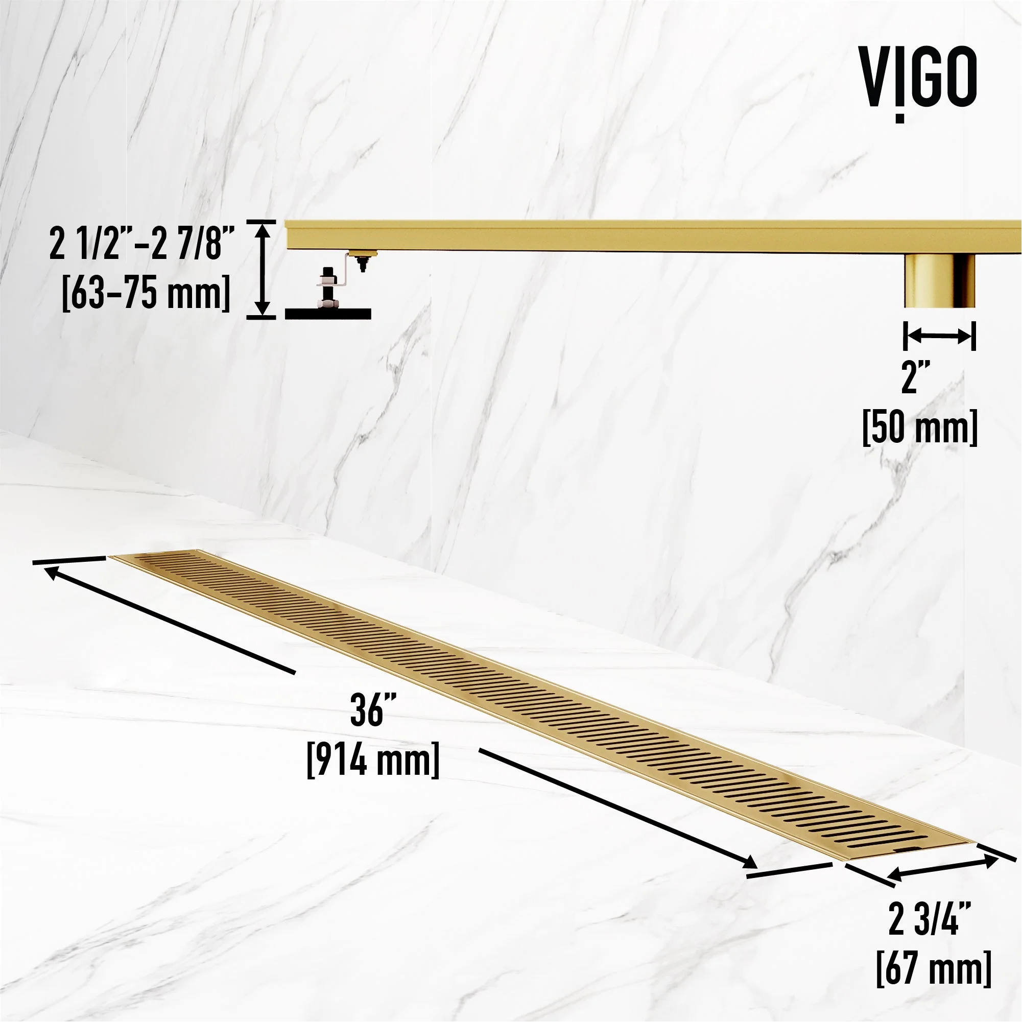 Elan 36 in. Linear Shower Drain - Image 34