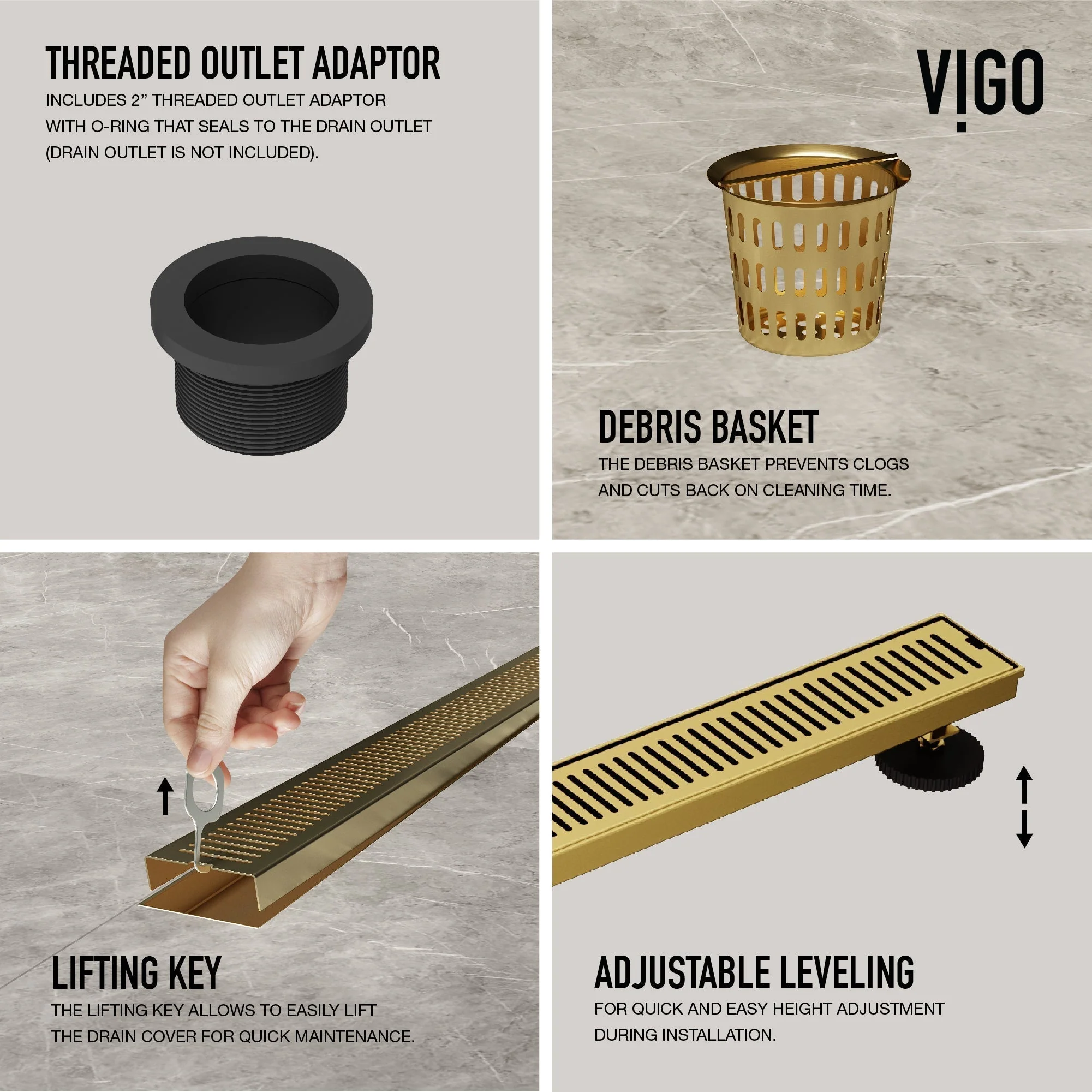 Elan 36 in. Linear Shower Drain - Image 35
