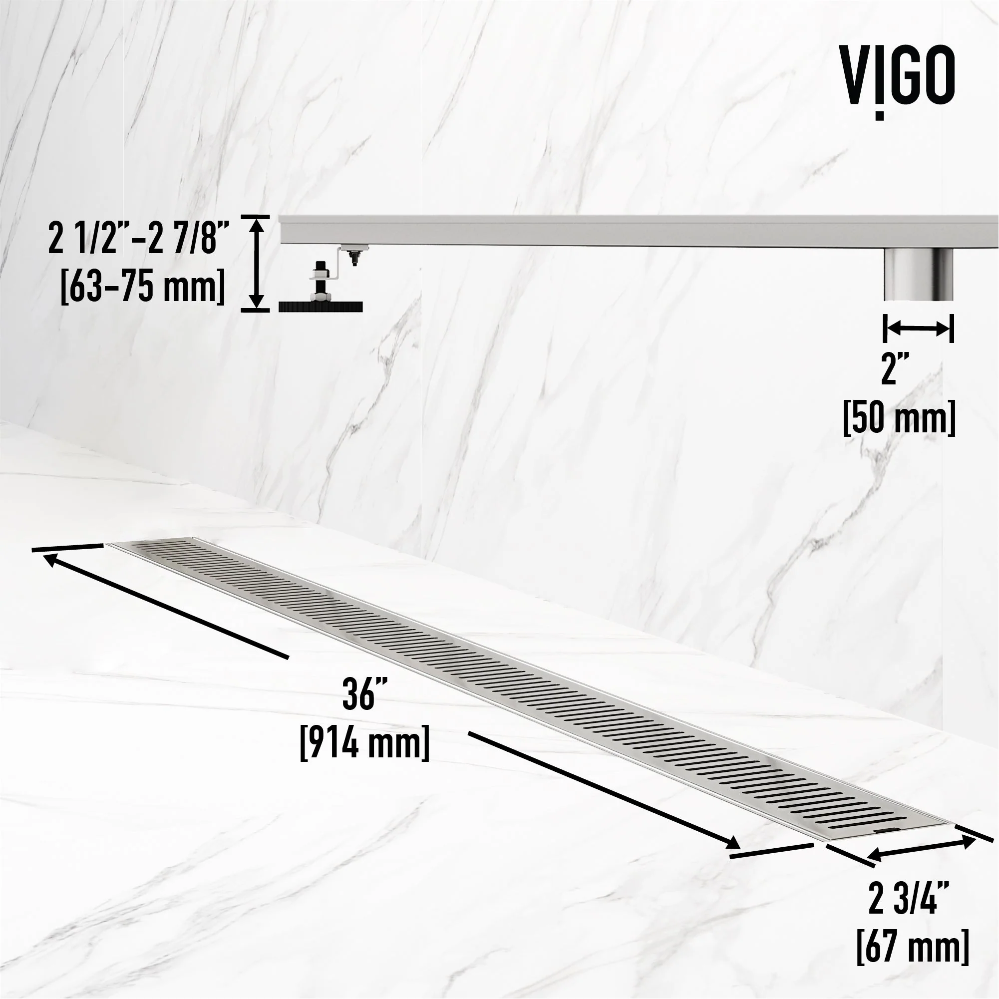 Elan 36 in. Linear Shower Drain - Image 7