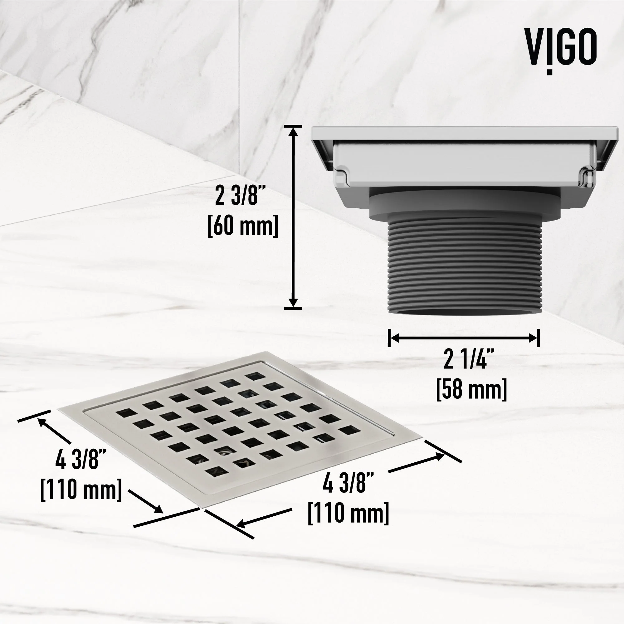 Elan Square Shower Drain - Image 7