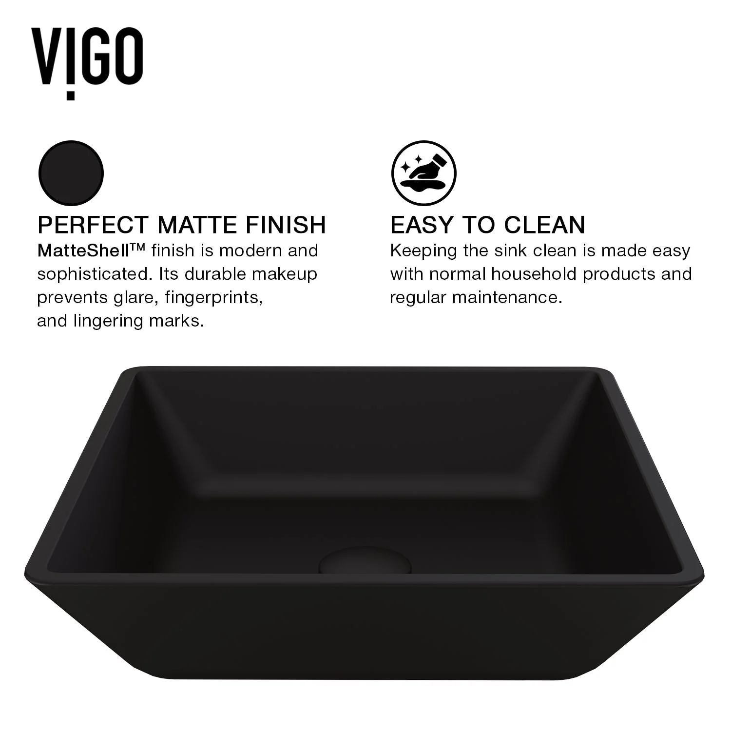 Noma MatteShell™ Square Glass Vessel Sink - Image 7