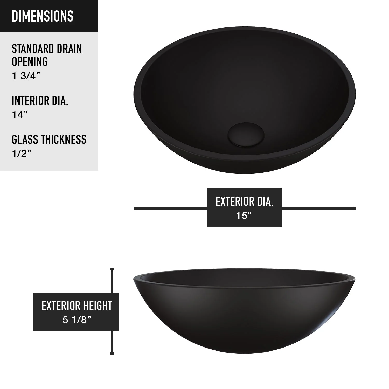 Noma MatteShell™ Round Glass Vessel Sink - Image 8