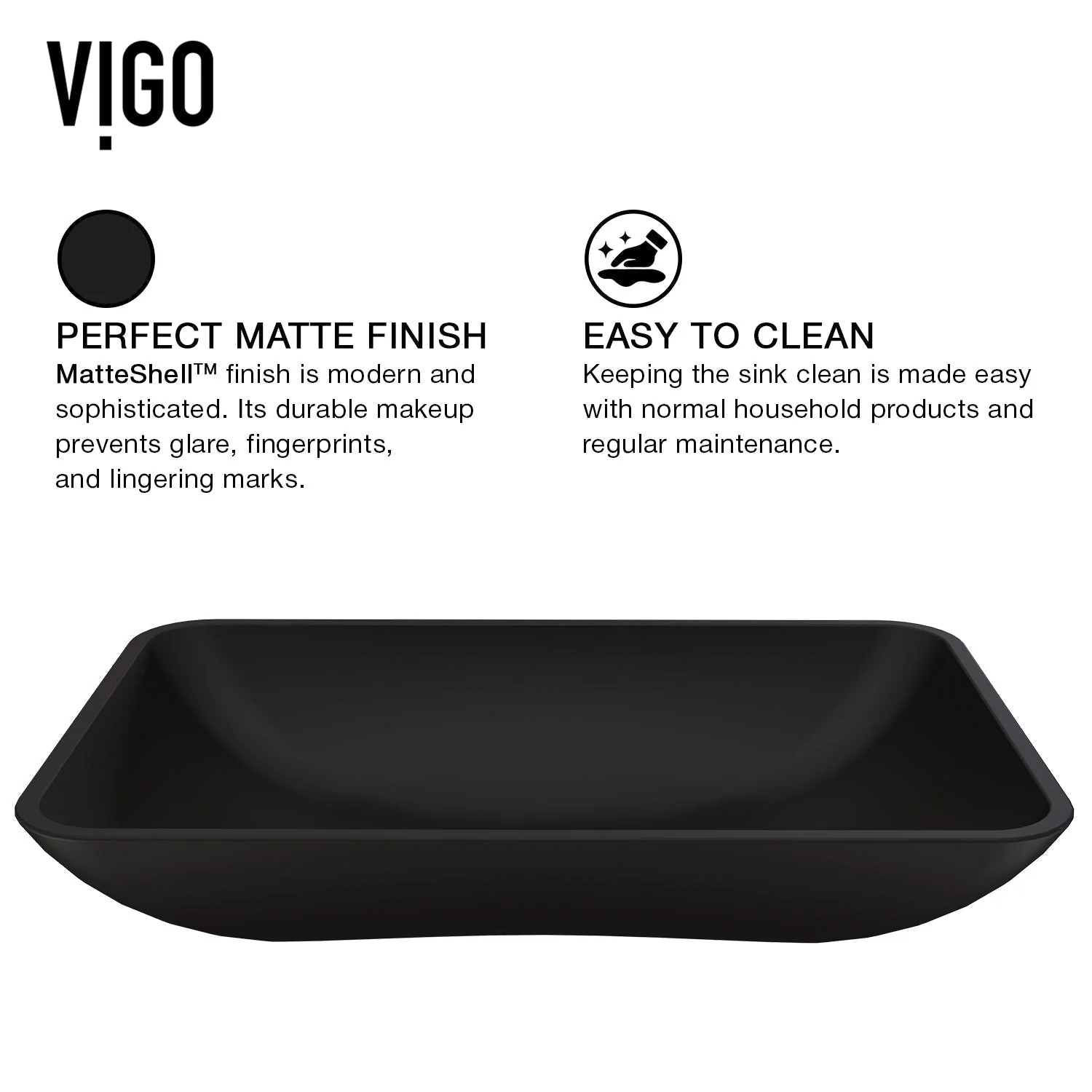 Noma  MatteShell™ Rectangular Glass Vessel Sink - Image 7