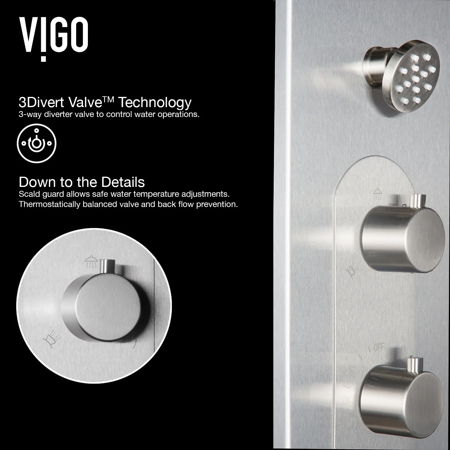 Dilana 6-Jet Shower Panel System - Image 7