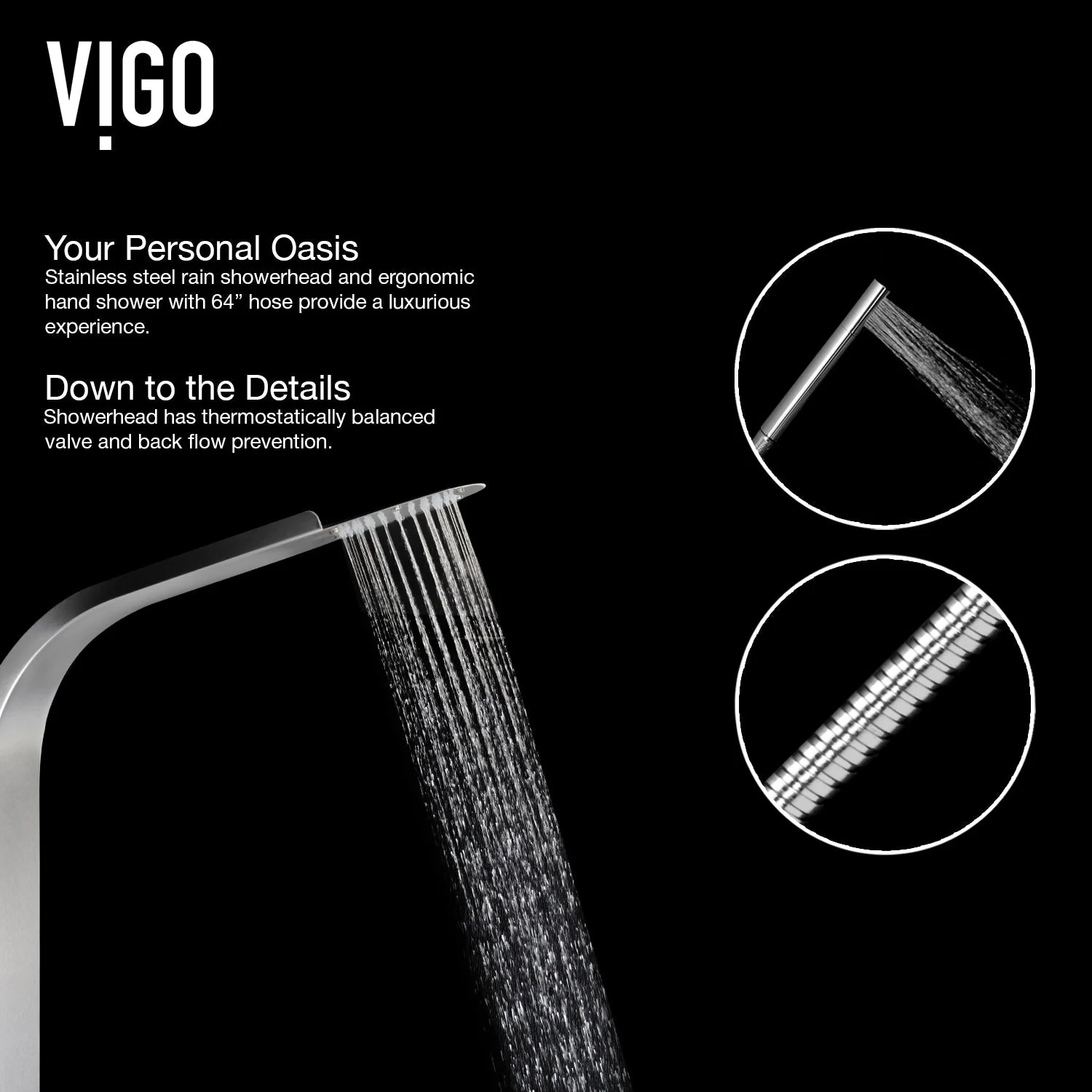 Brielle 6-Jet Shower Panel System - Image 5