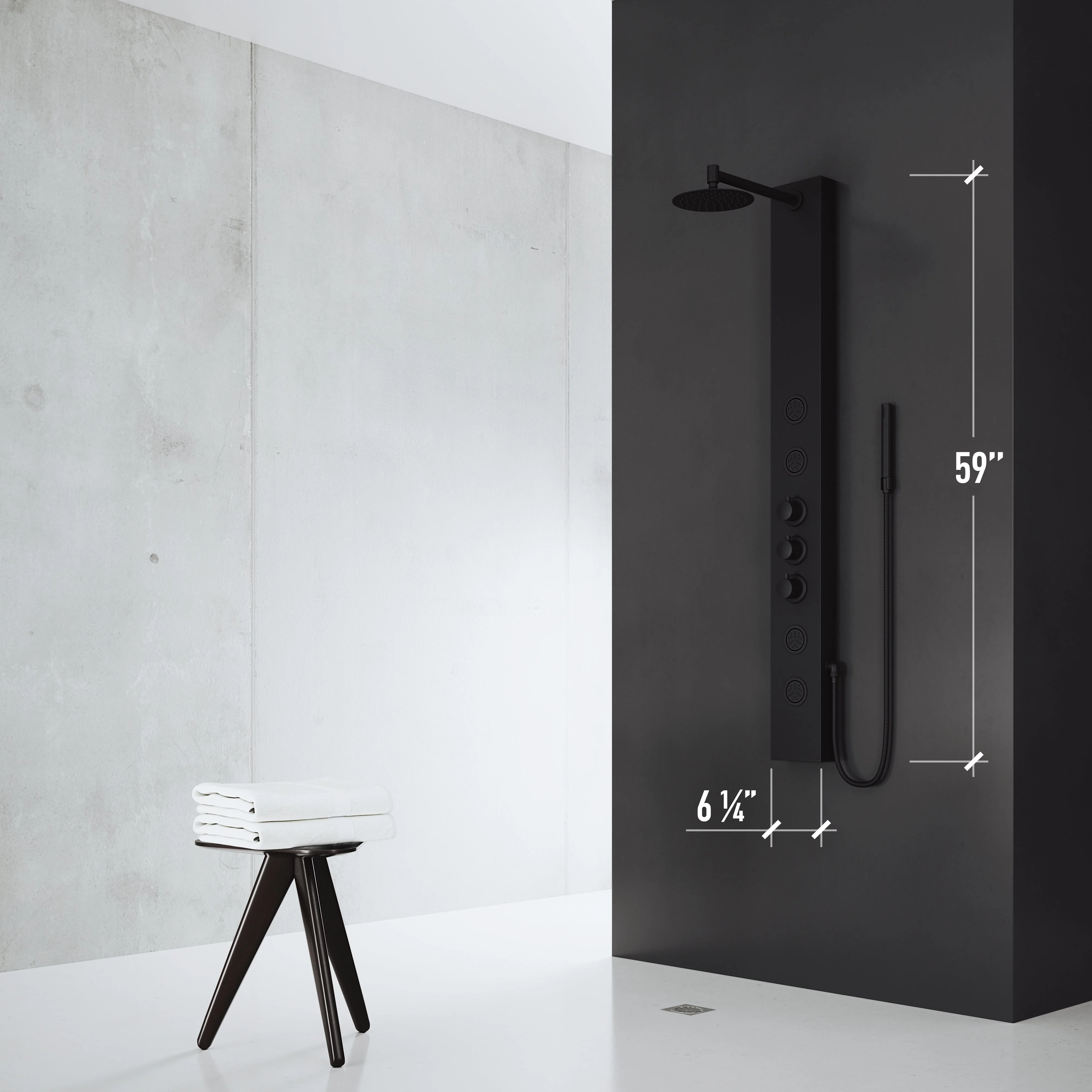 Elan Ellington 4-Jet Shower Panel System - Image 11