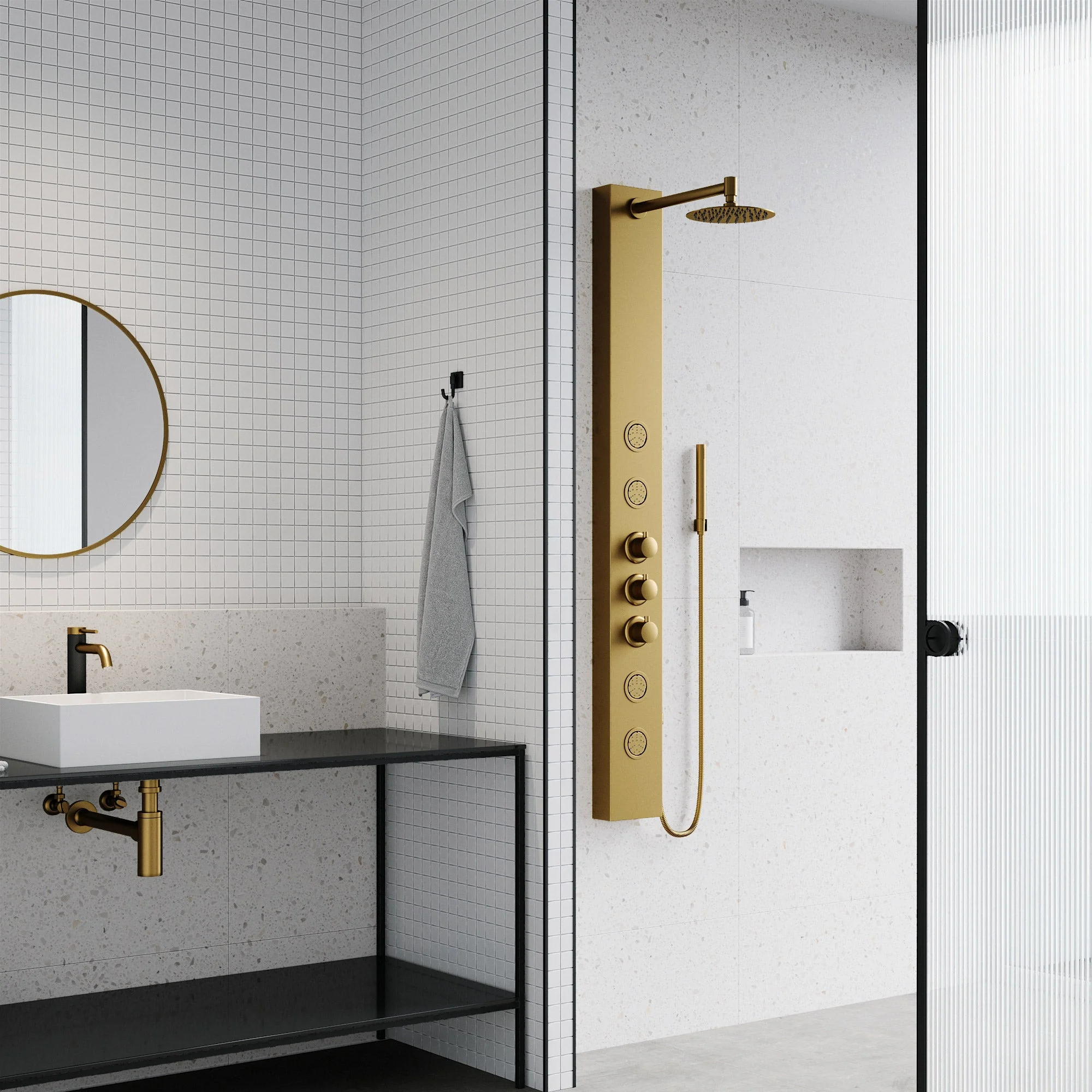 Elan Ellington 4-Jet Shower Panel System - Image 17