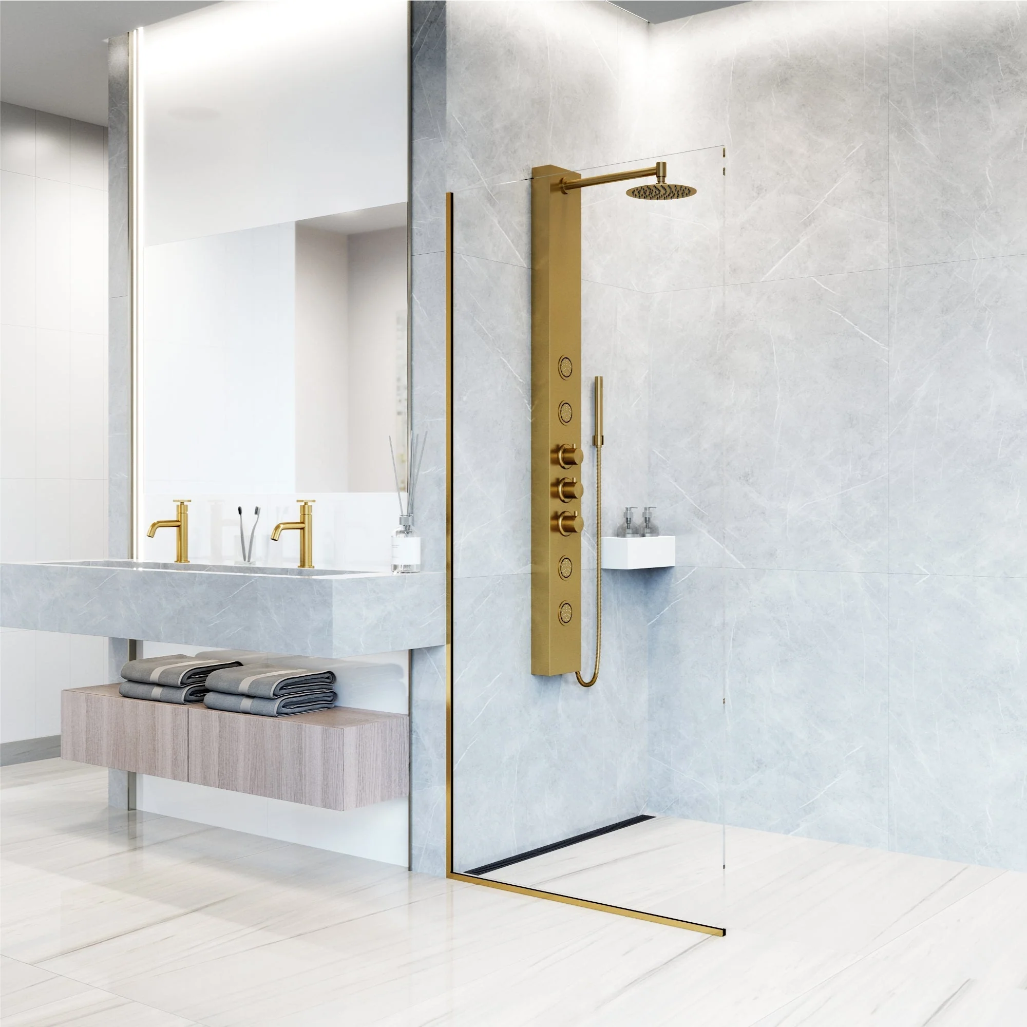 Elan Ellington 4-Jet Shower Panel System - Image 23