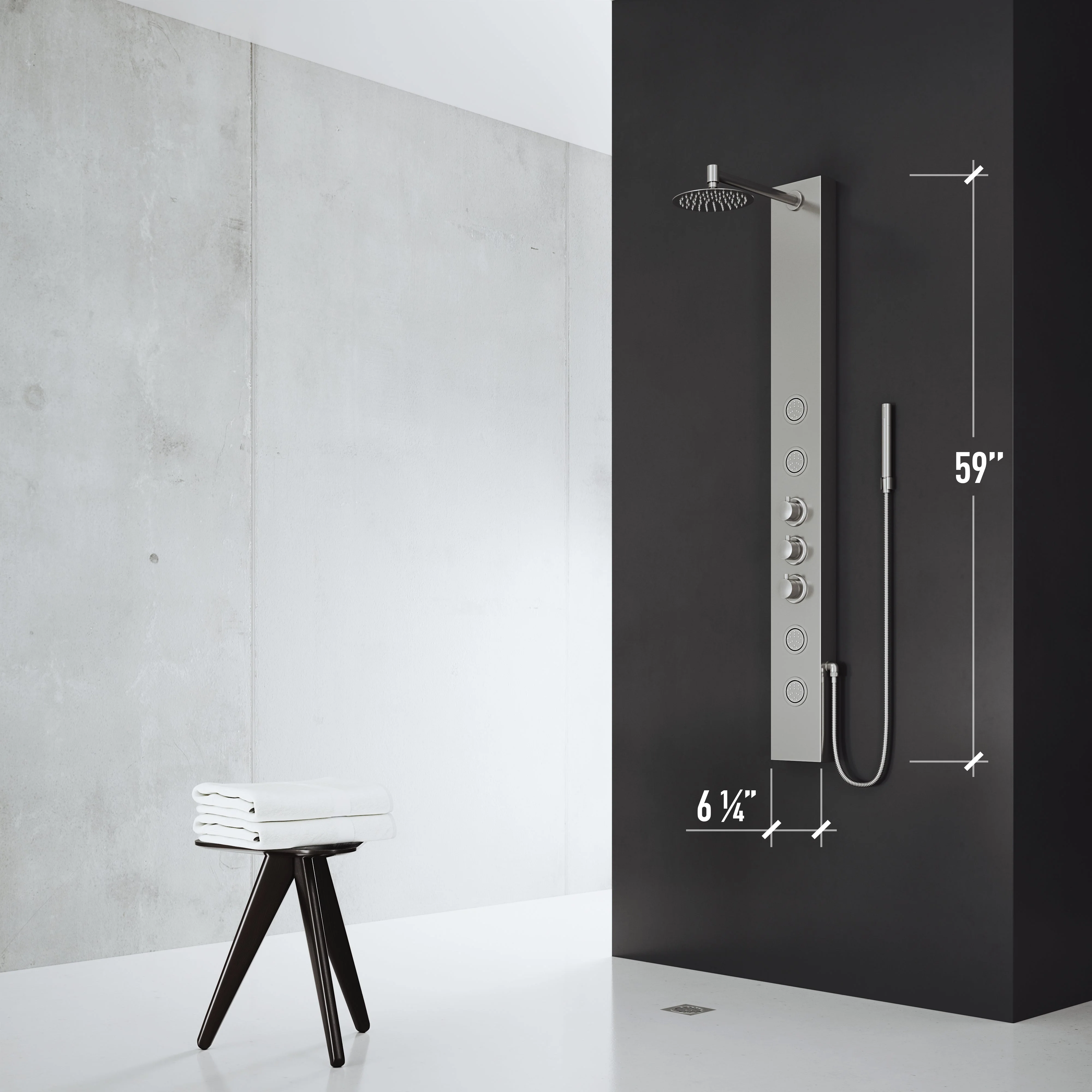 Elan Ellington 4-Jet Shower Panel System - Image 35