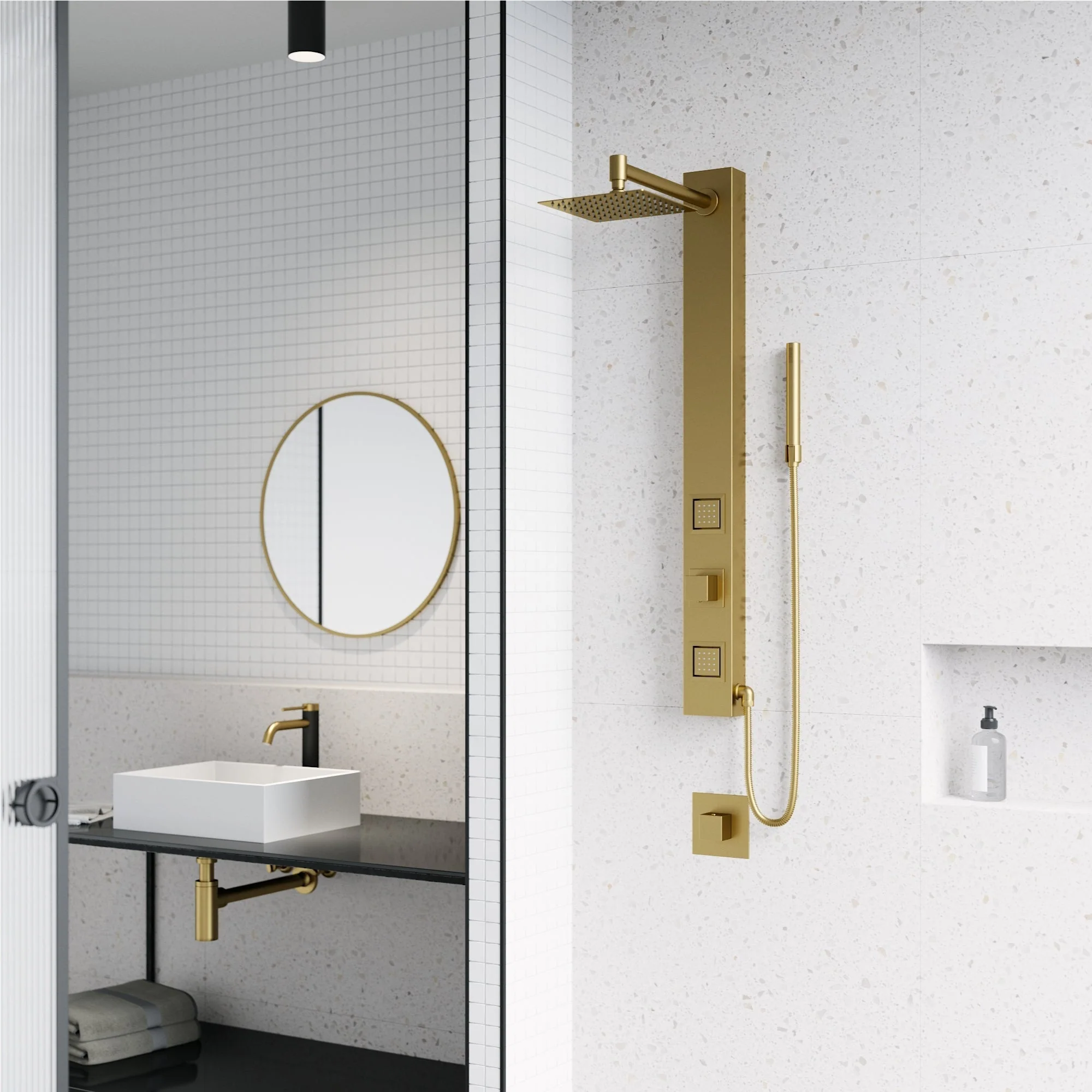 Orchid Retrofit 2-Jet Shower Panel System - Image 13