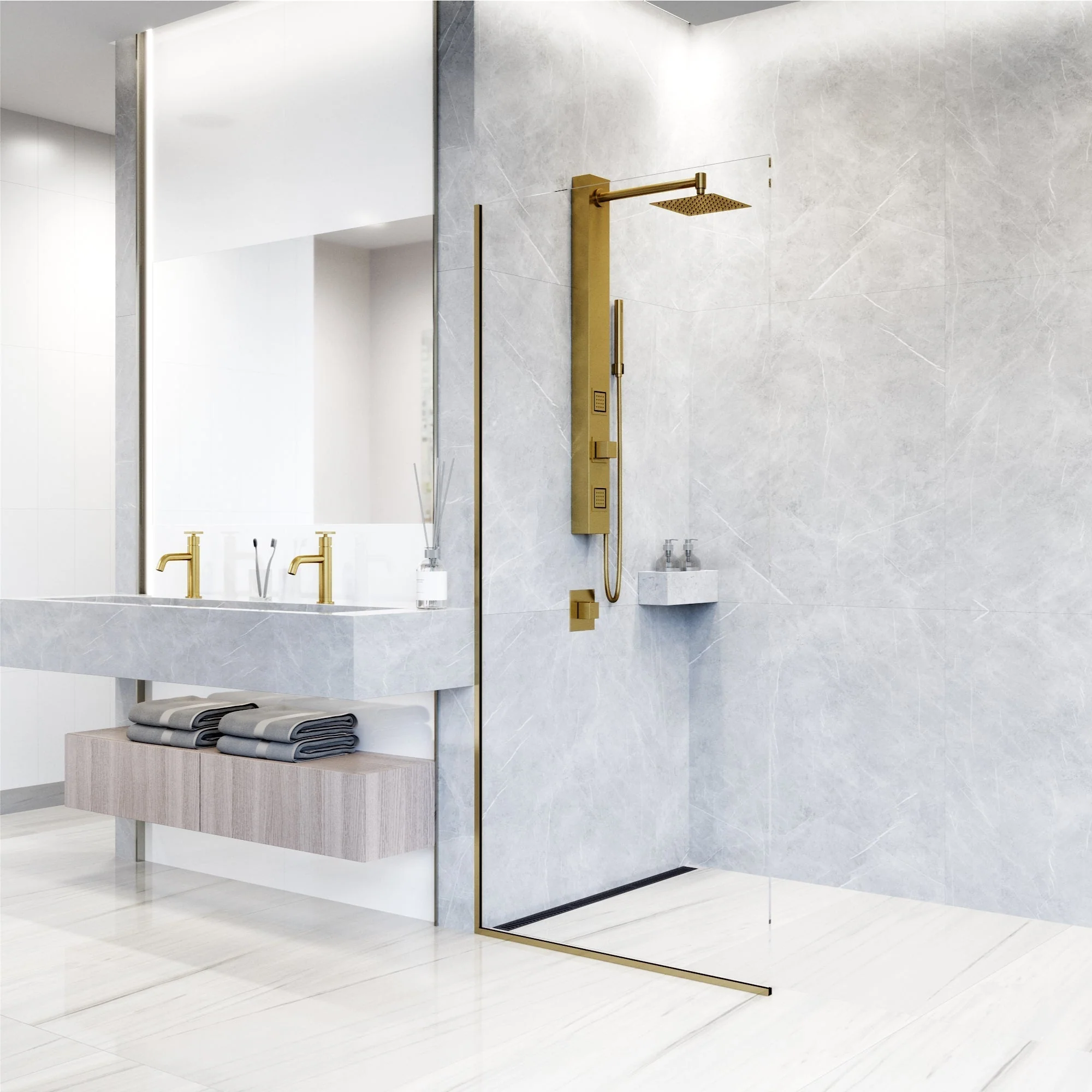 Orchid Retrofit 2-Jet Shower Panel System - Image 21
