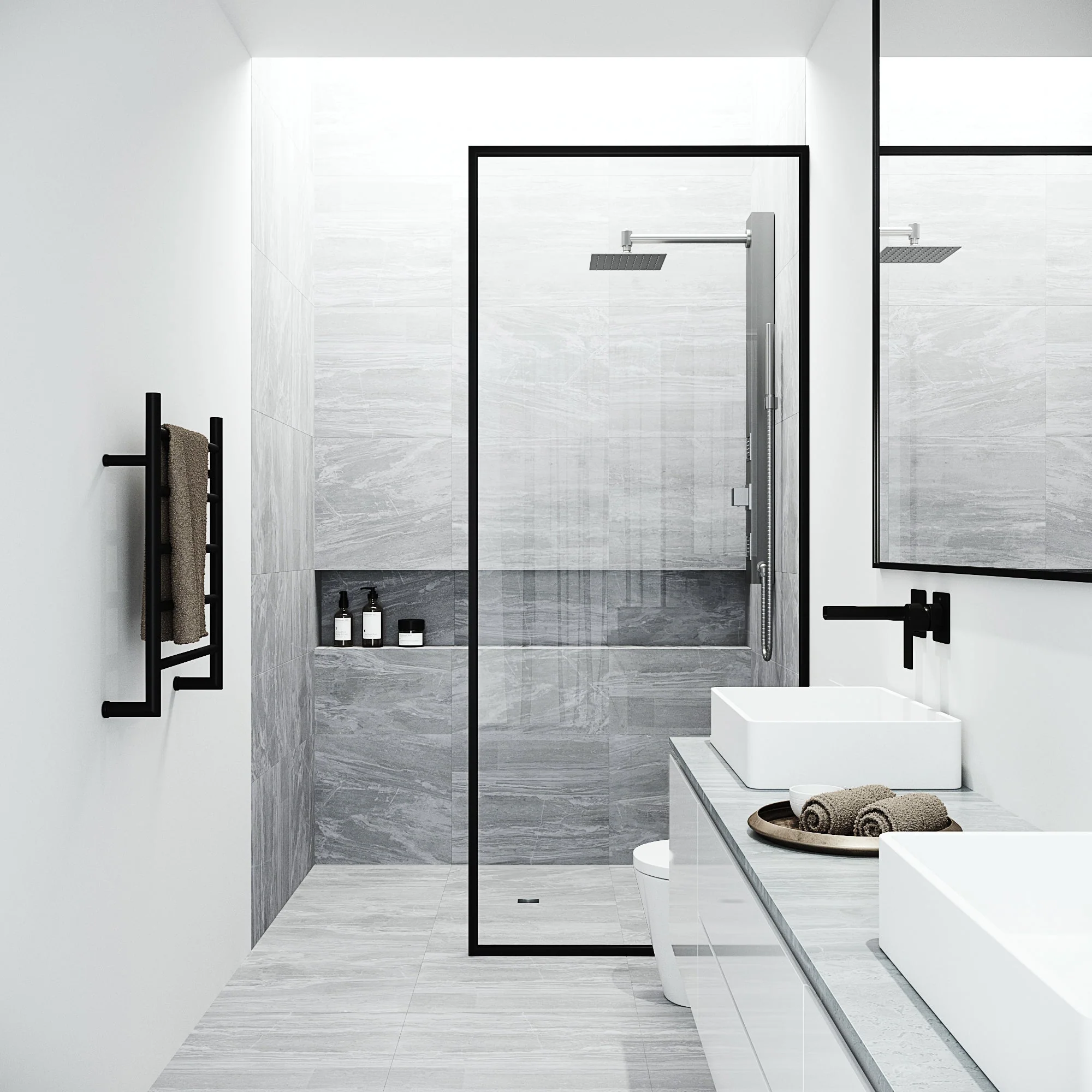 Orchid Retrofit 2-Jet Shower Panel System - Image 28