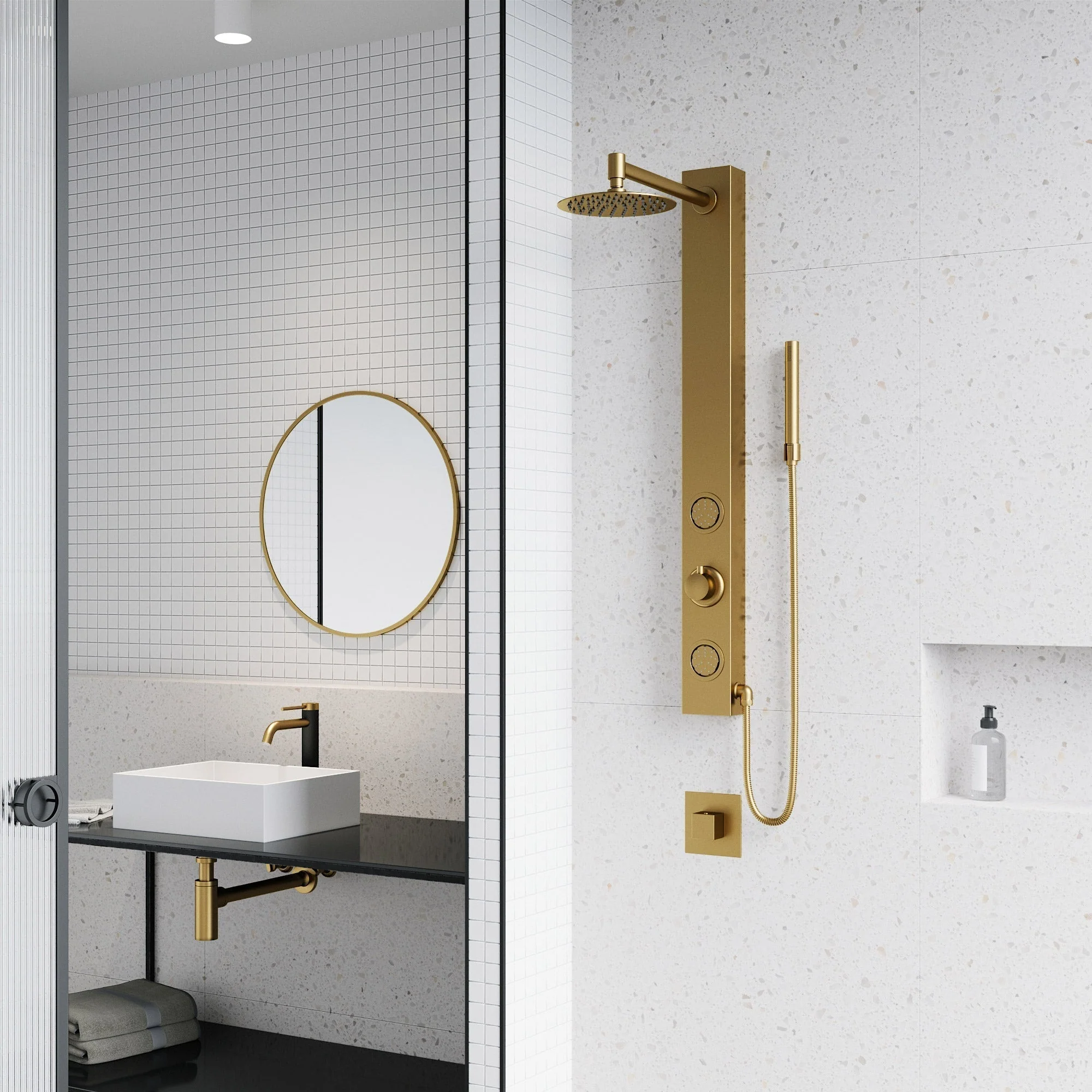 Meridian Retrofit 2-Jet Shower Panel System - Image 13