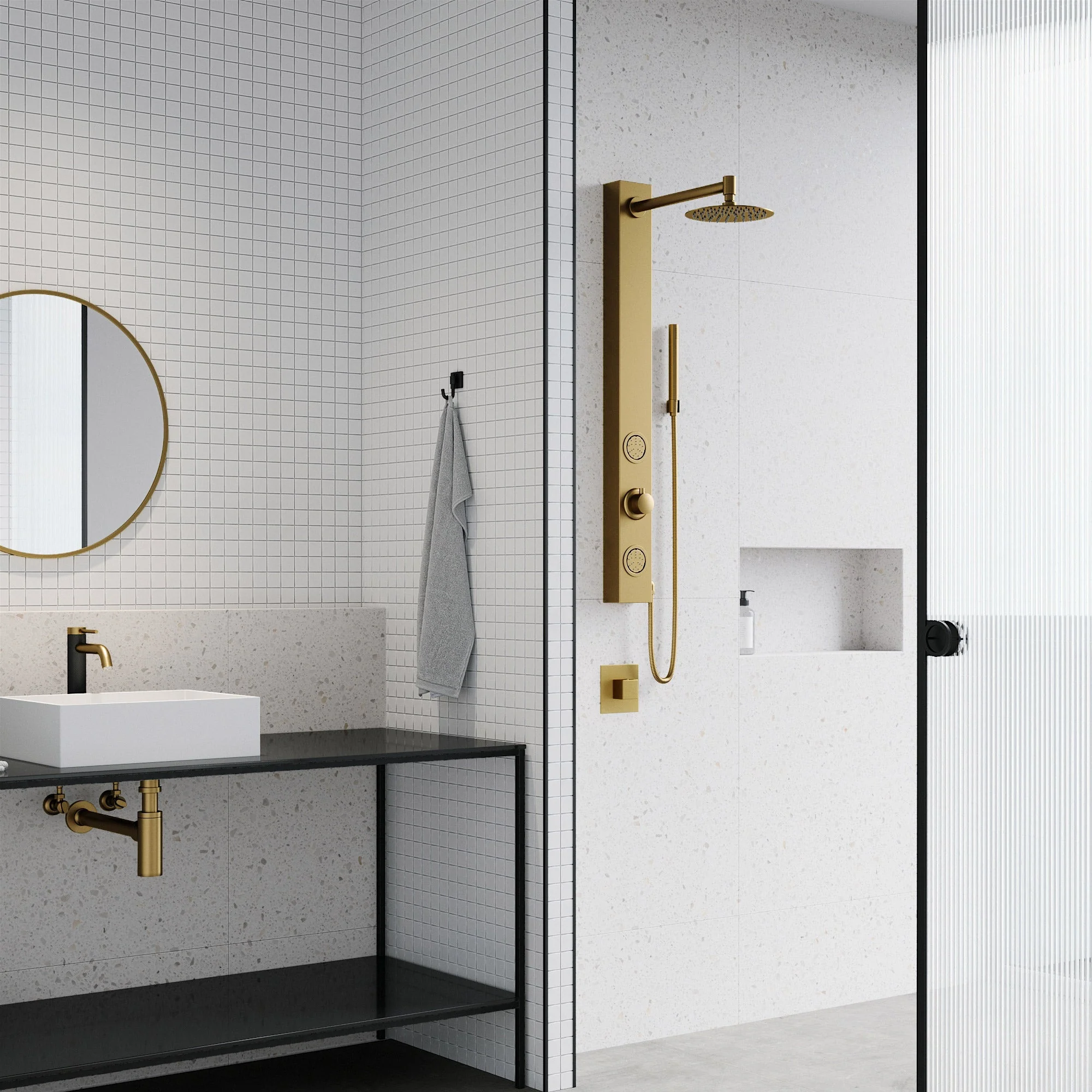 Meridian Retrofit 2-Jet Shower Panel System - Image 18
